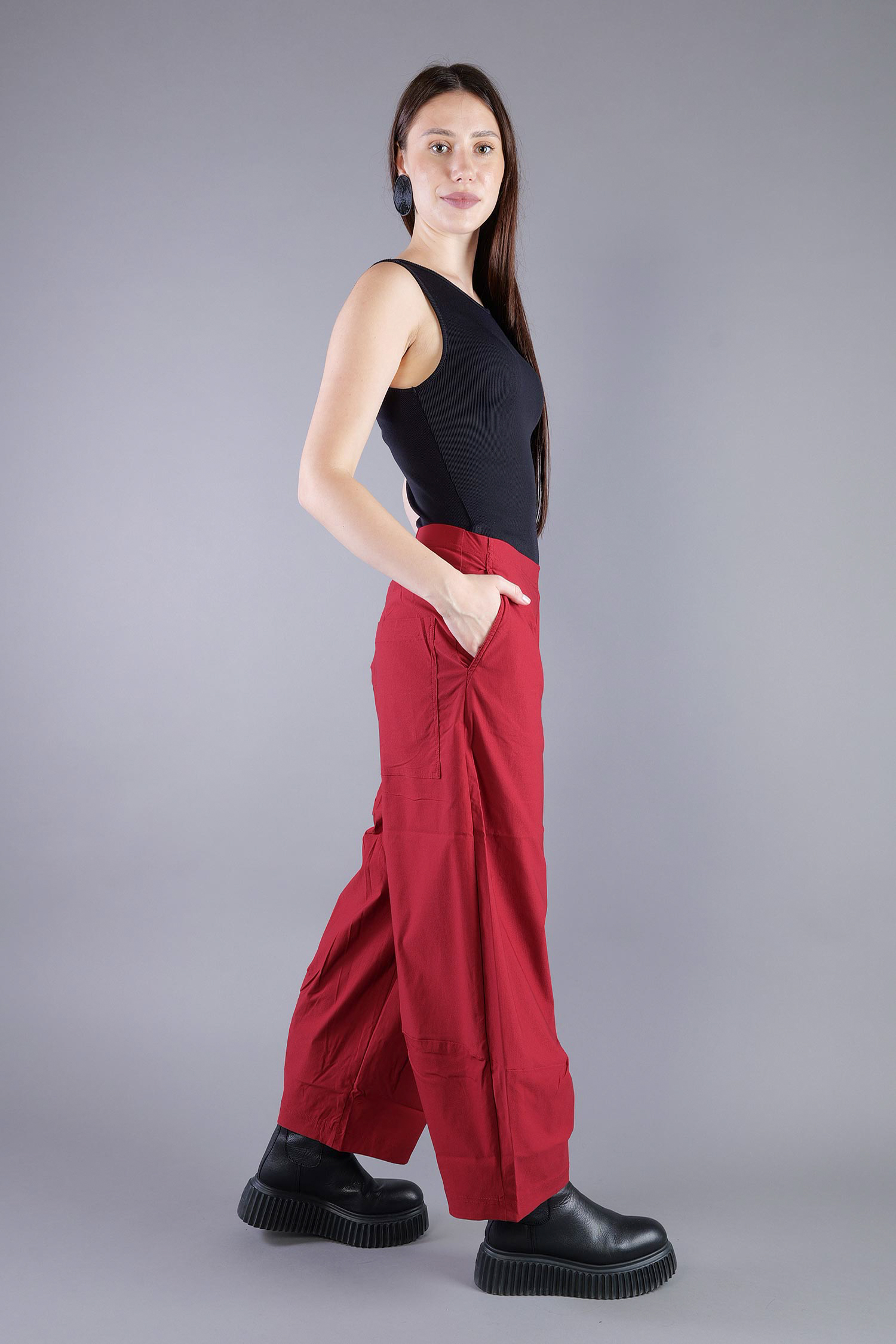 Tulpige Stretchhose - Lava - 2263220124