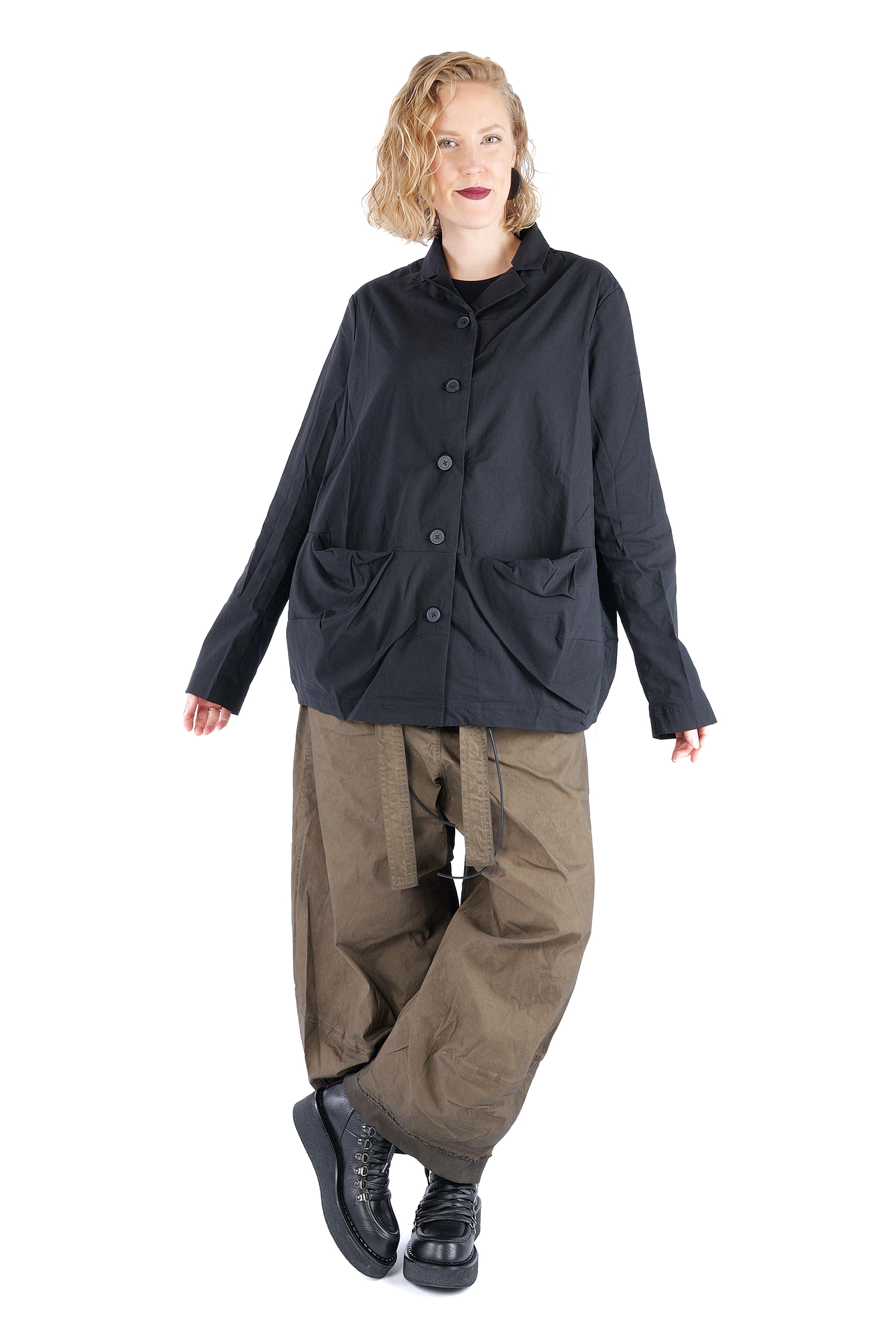 Stretchjacke - Schwarz - 2263631115