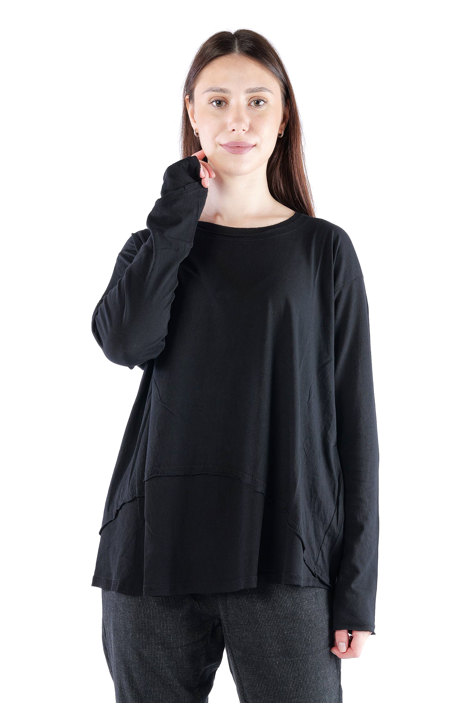 Oversize Shirt - Schwarz - 2263330502