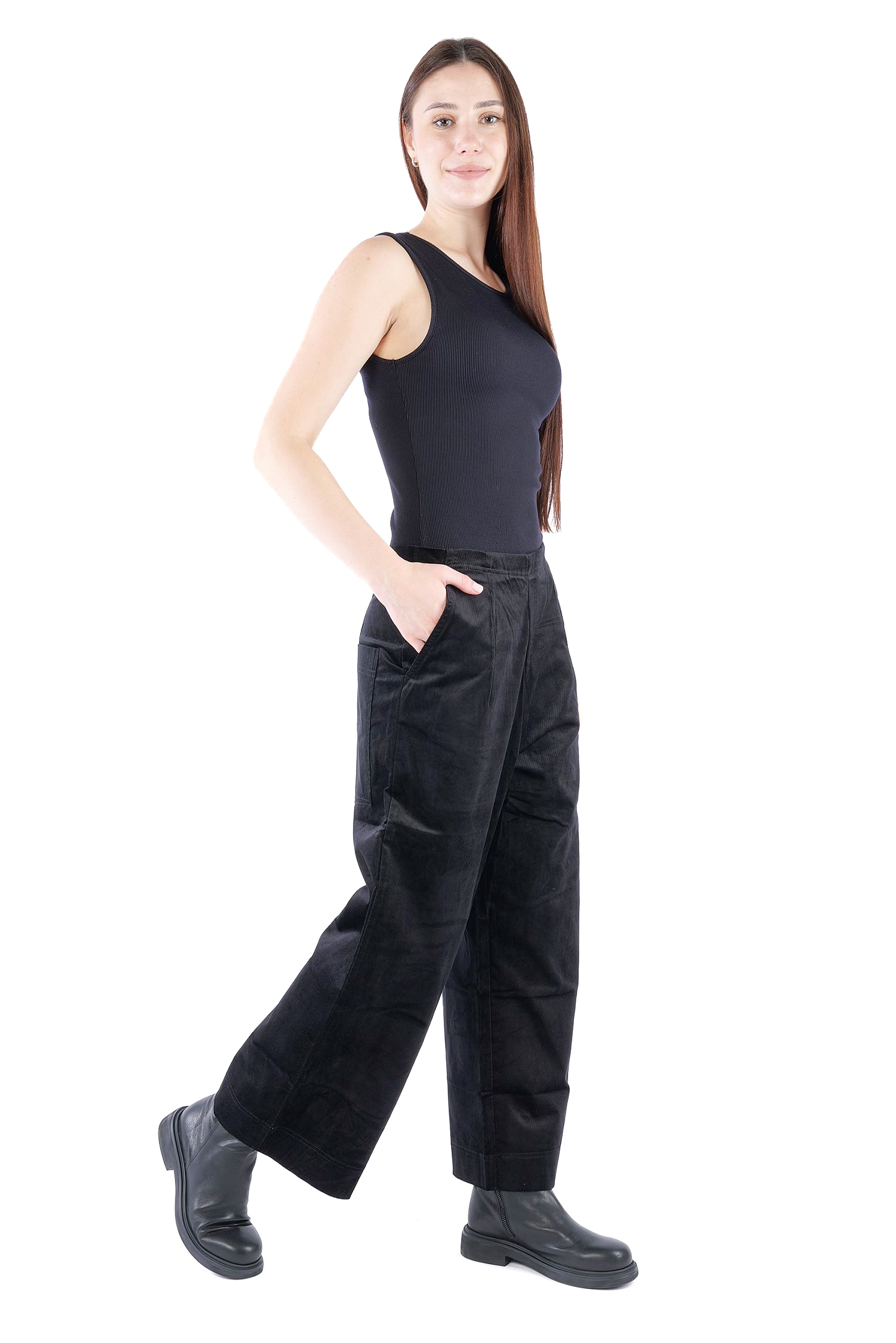 Feincord Culottes - Schwarz - 2263230113