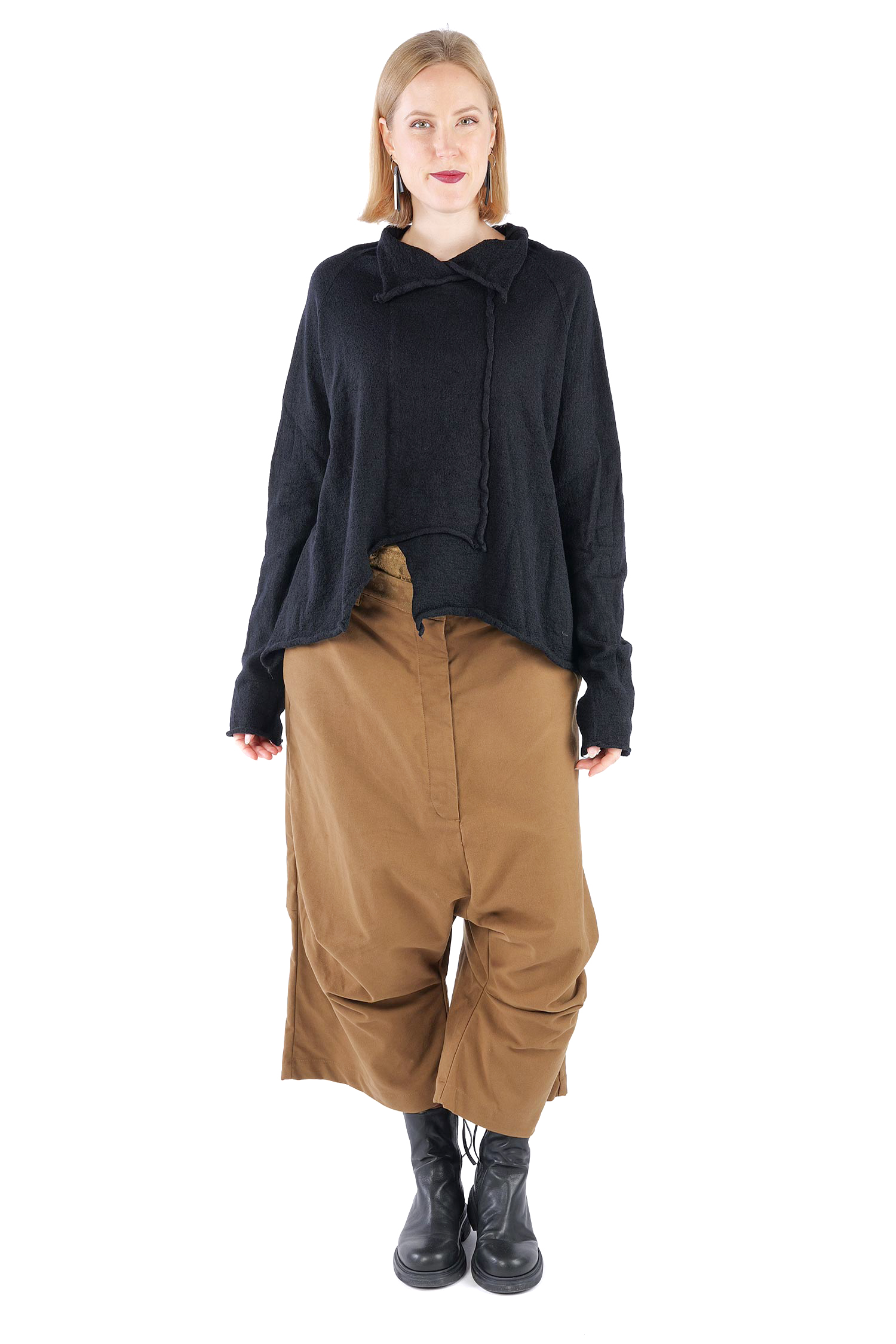 Oversize Wollpullover - Schwarz - 2261680713
