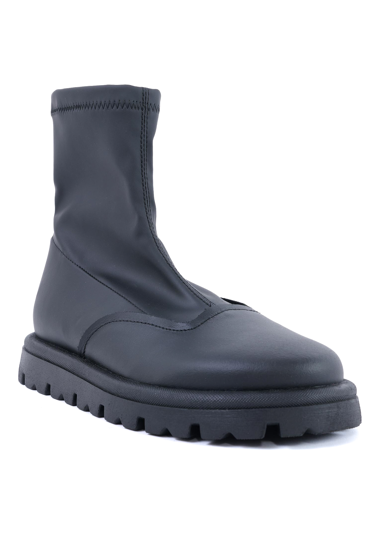 Stretchleder Boots - Schwarz - Alice