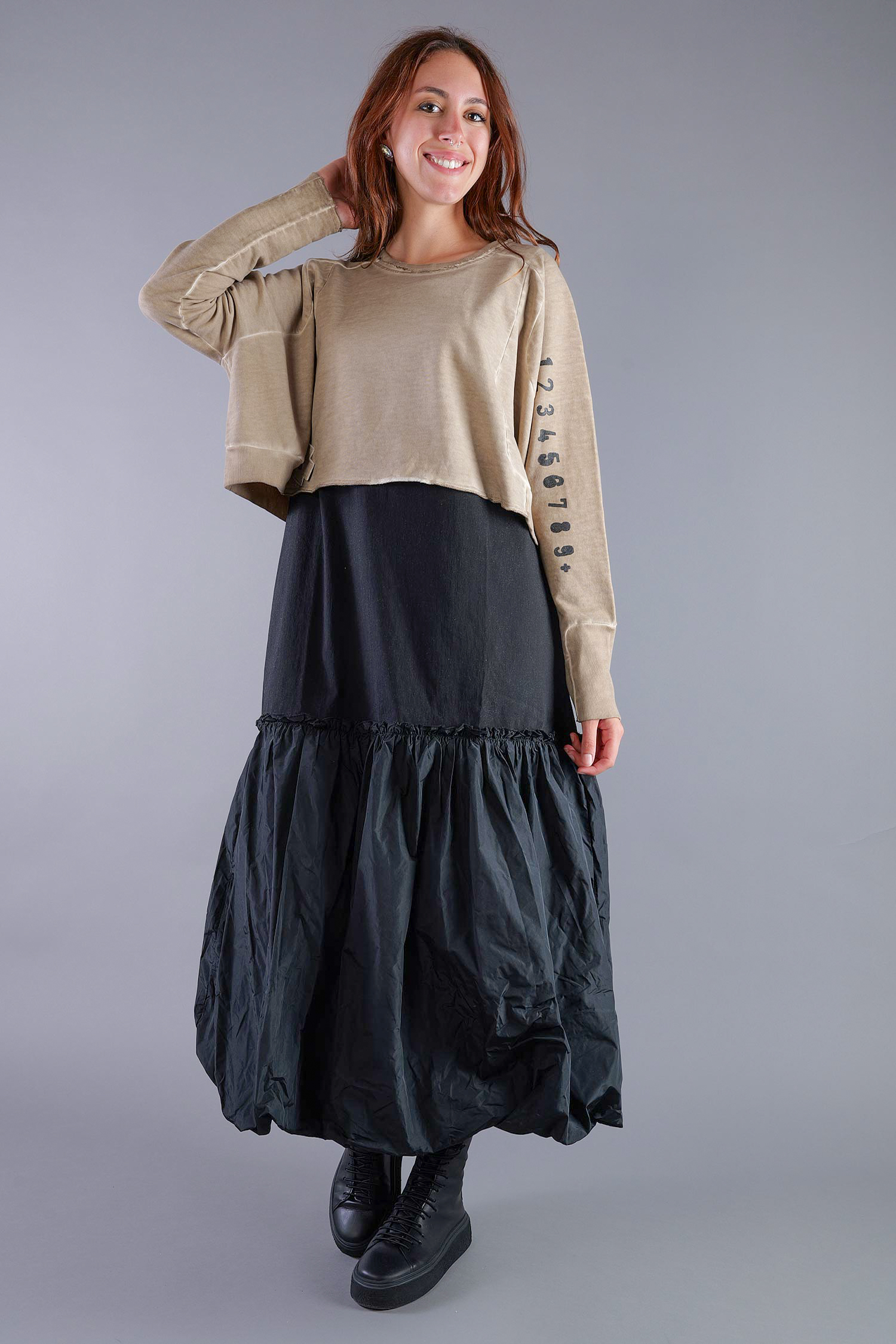Kurzer Sweatpullover - Desert print - 2137