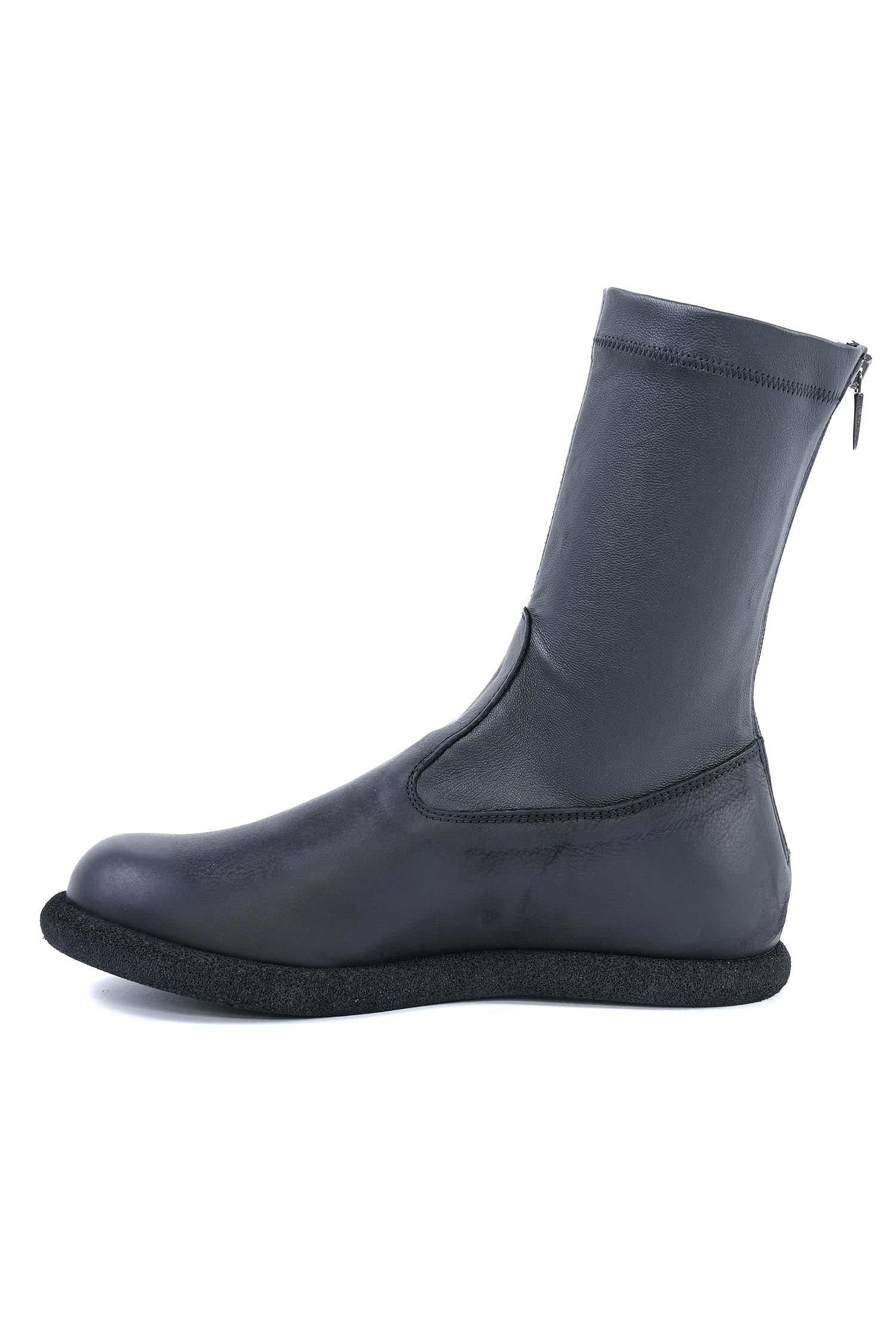 Stretchleder Stiefel - Schwarz - 10502