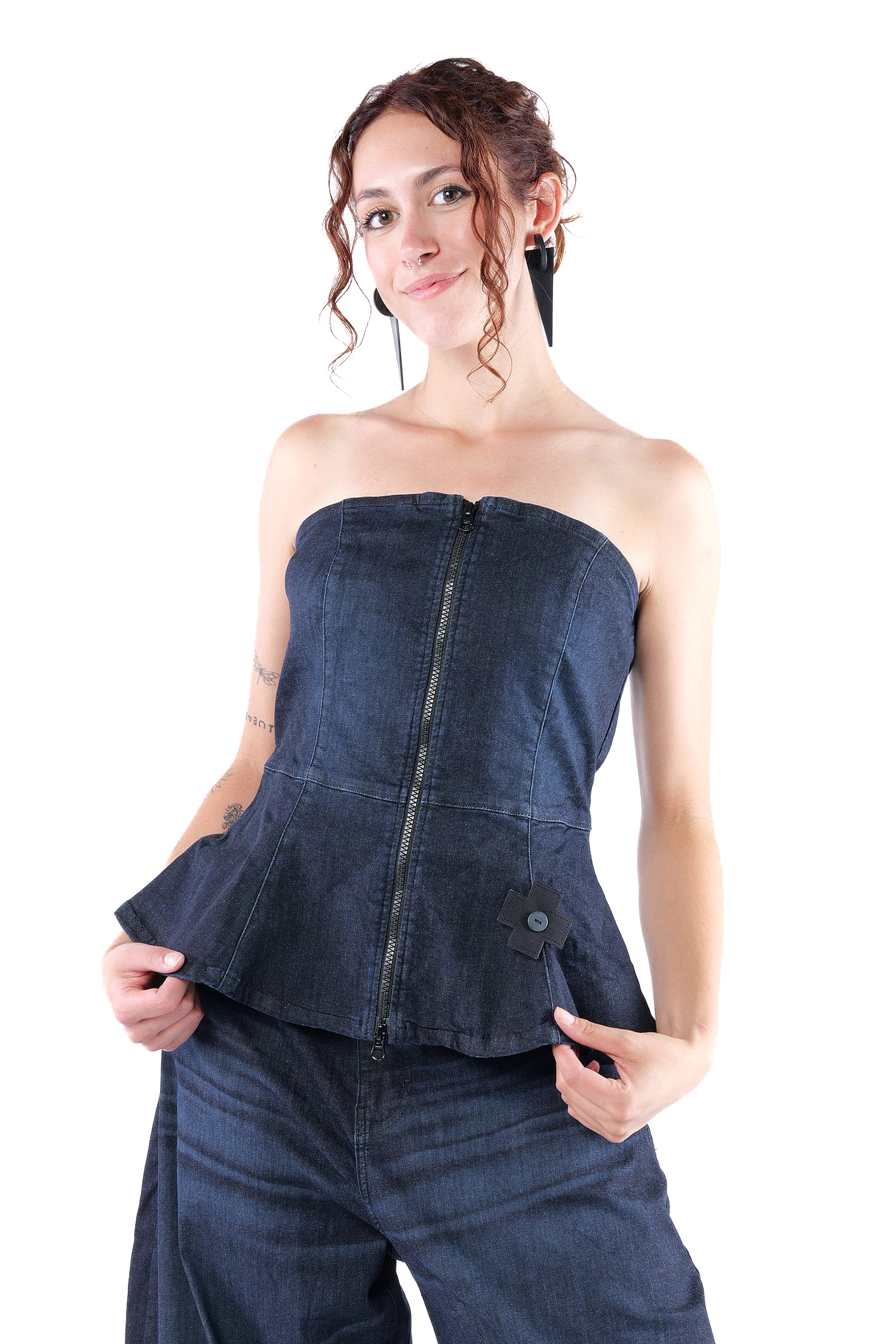 Jeans Korsage - Darkblue - 4037