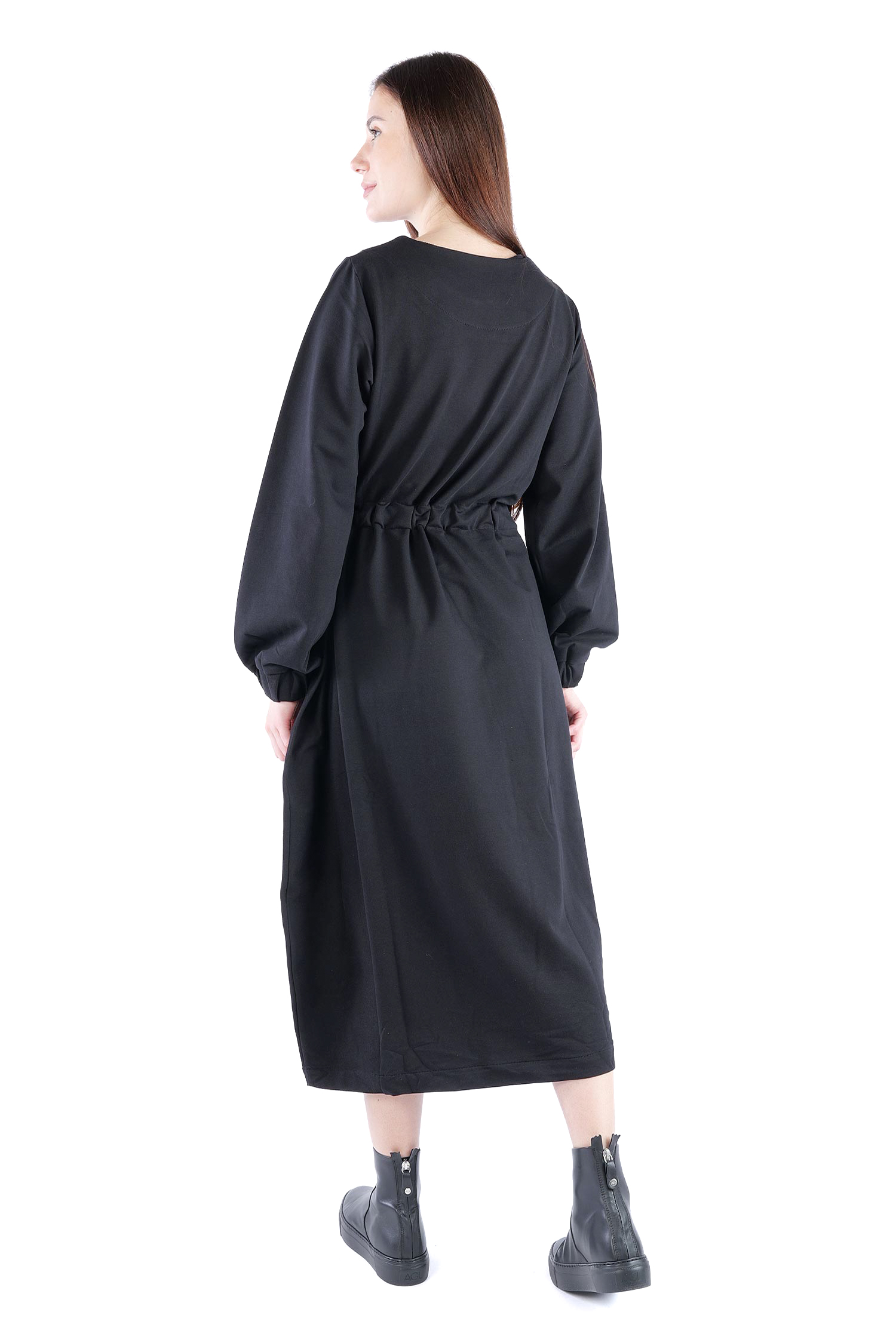Asymmetrisches Kleid - Schwarz - 26.2-KHF108