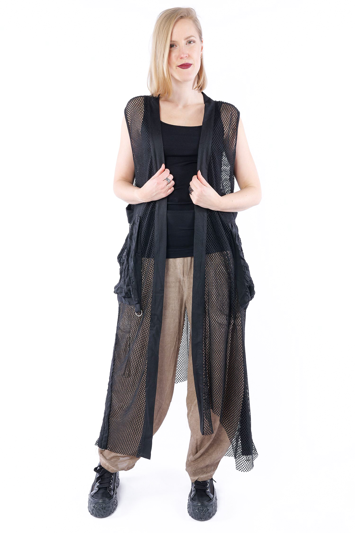 Lange Netzweste - Schwarz - 26087 (2611080087)