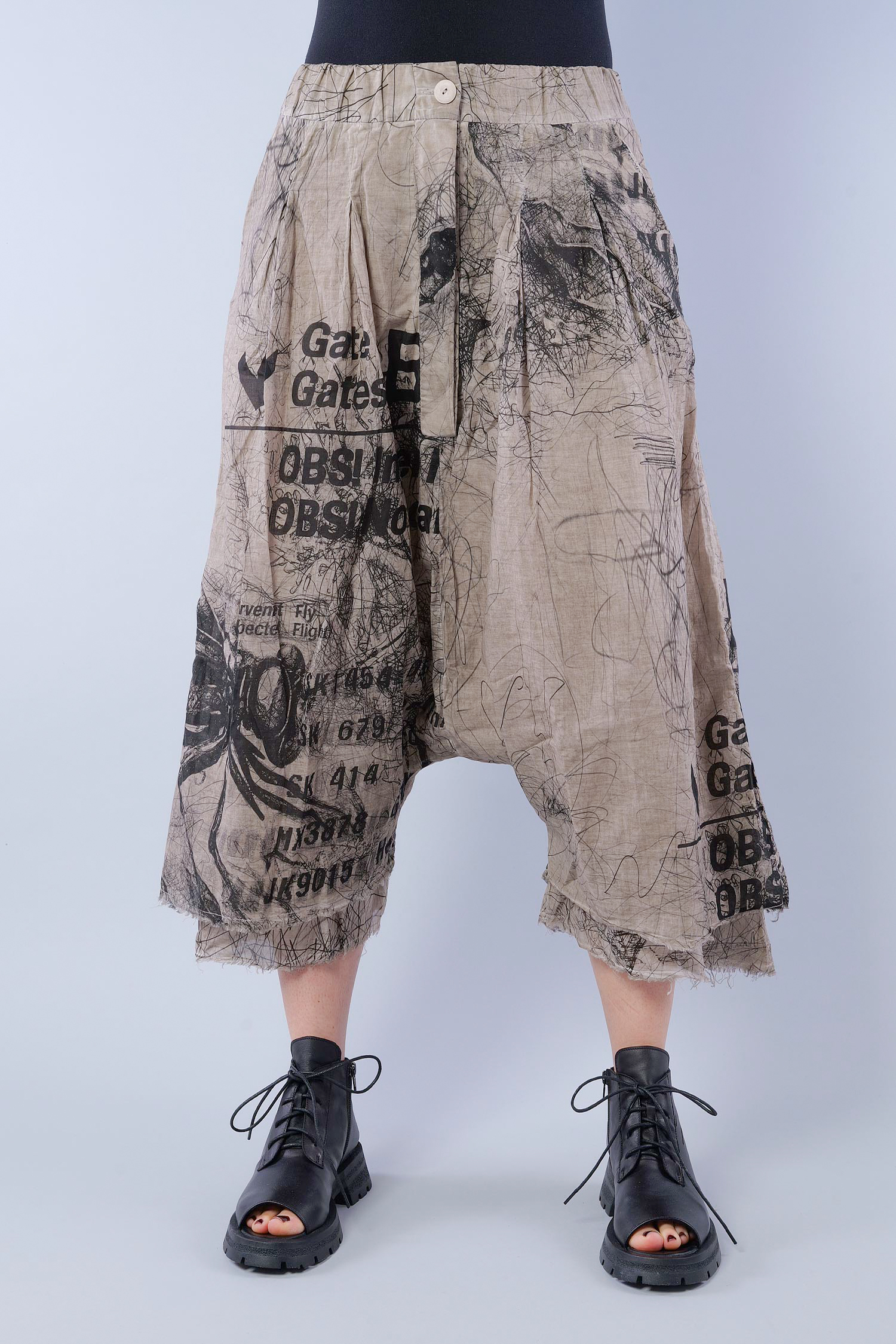 Harem pants - Sand allover print - Asuno