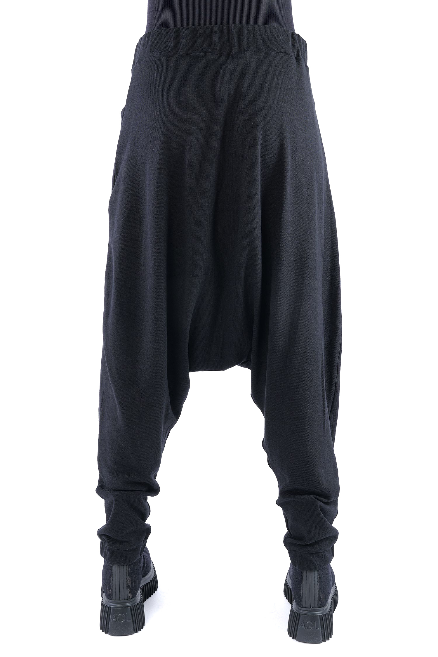 Hose mit tiefem Schritt - Schwarz - Morbido