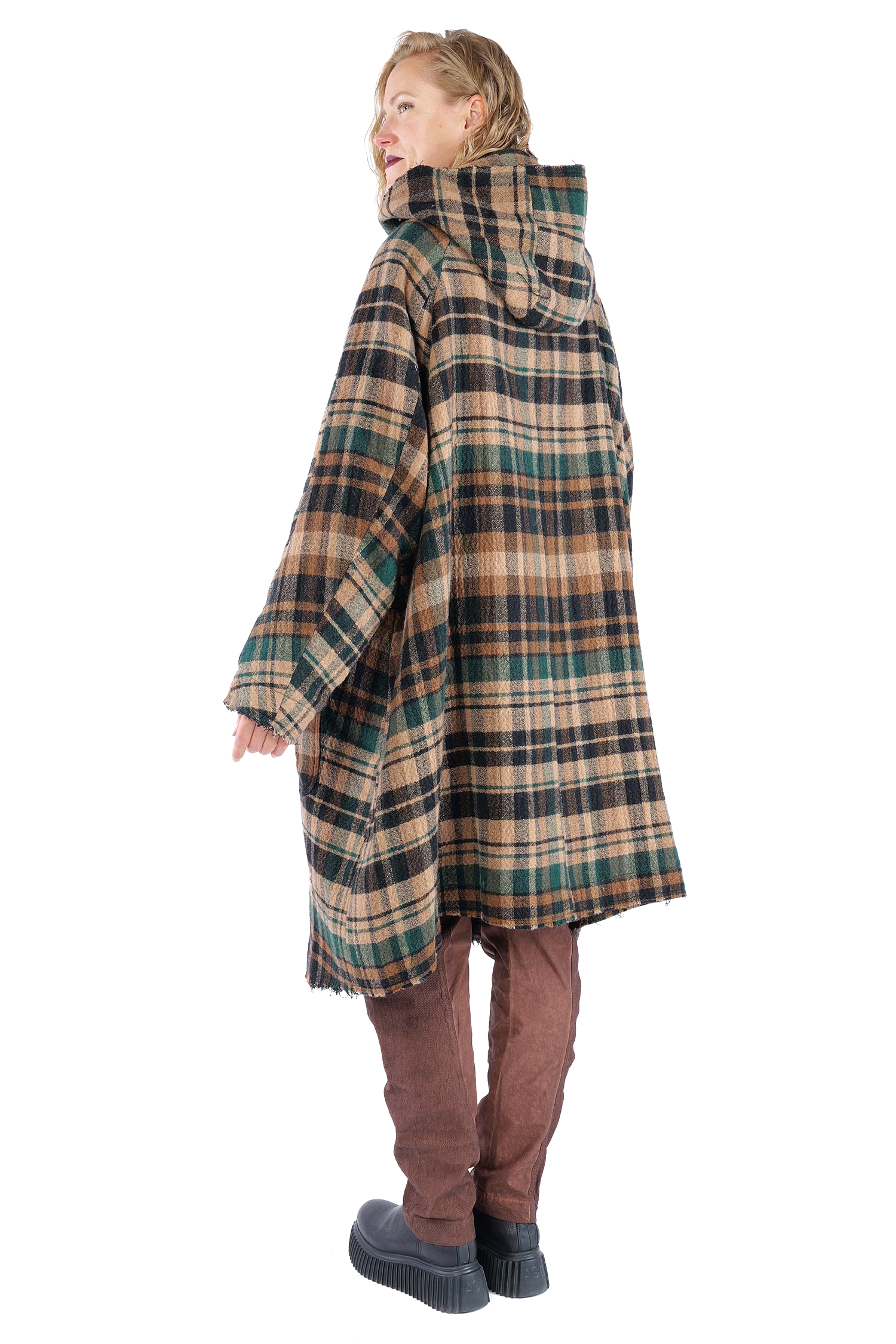 Fransiger Wintermantel - Forest check - 2263281203