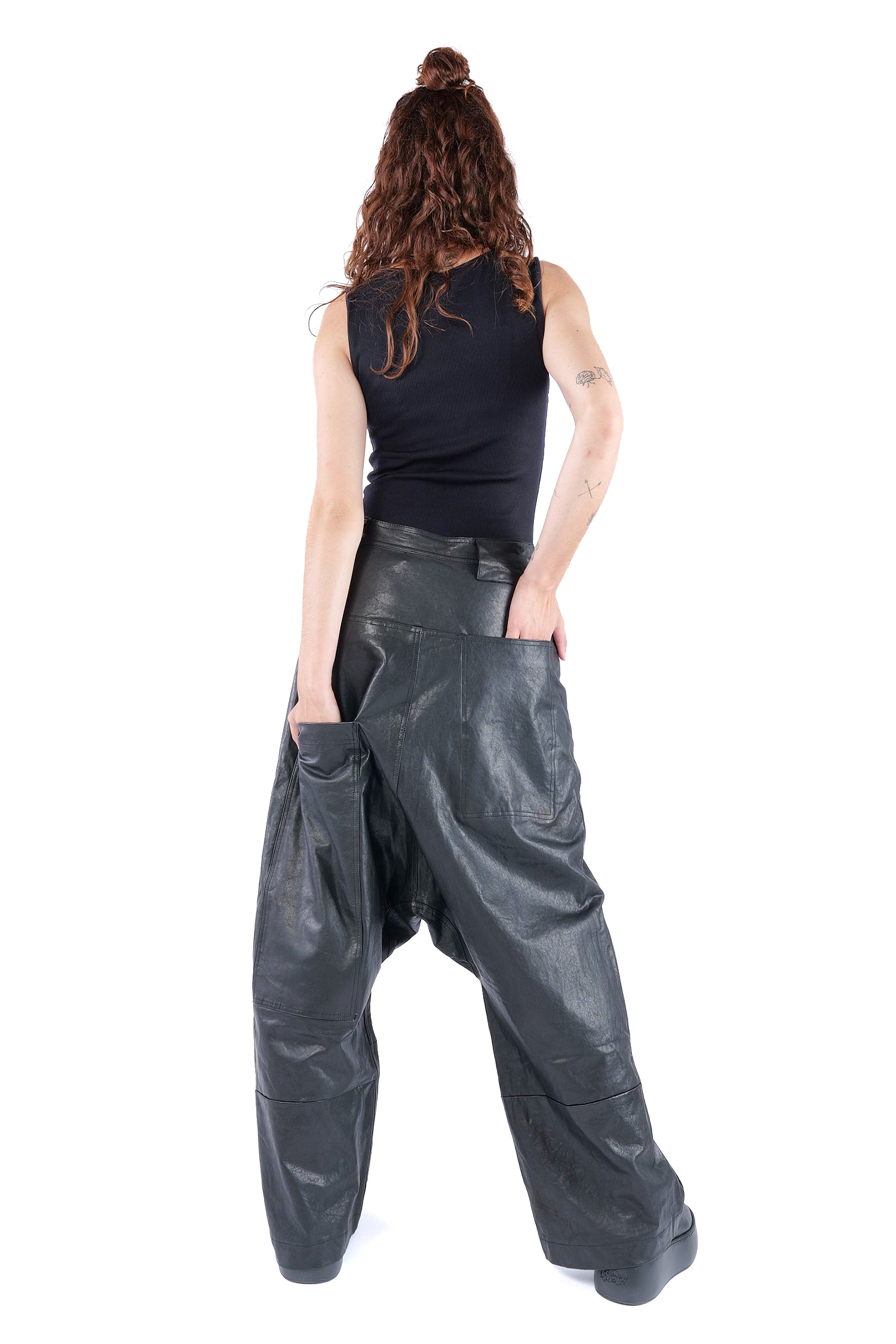 Lederhose - Schwarz - 2262480105
