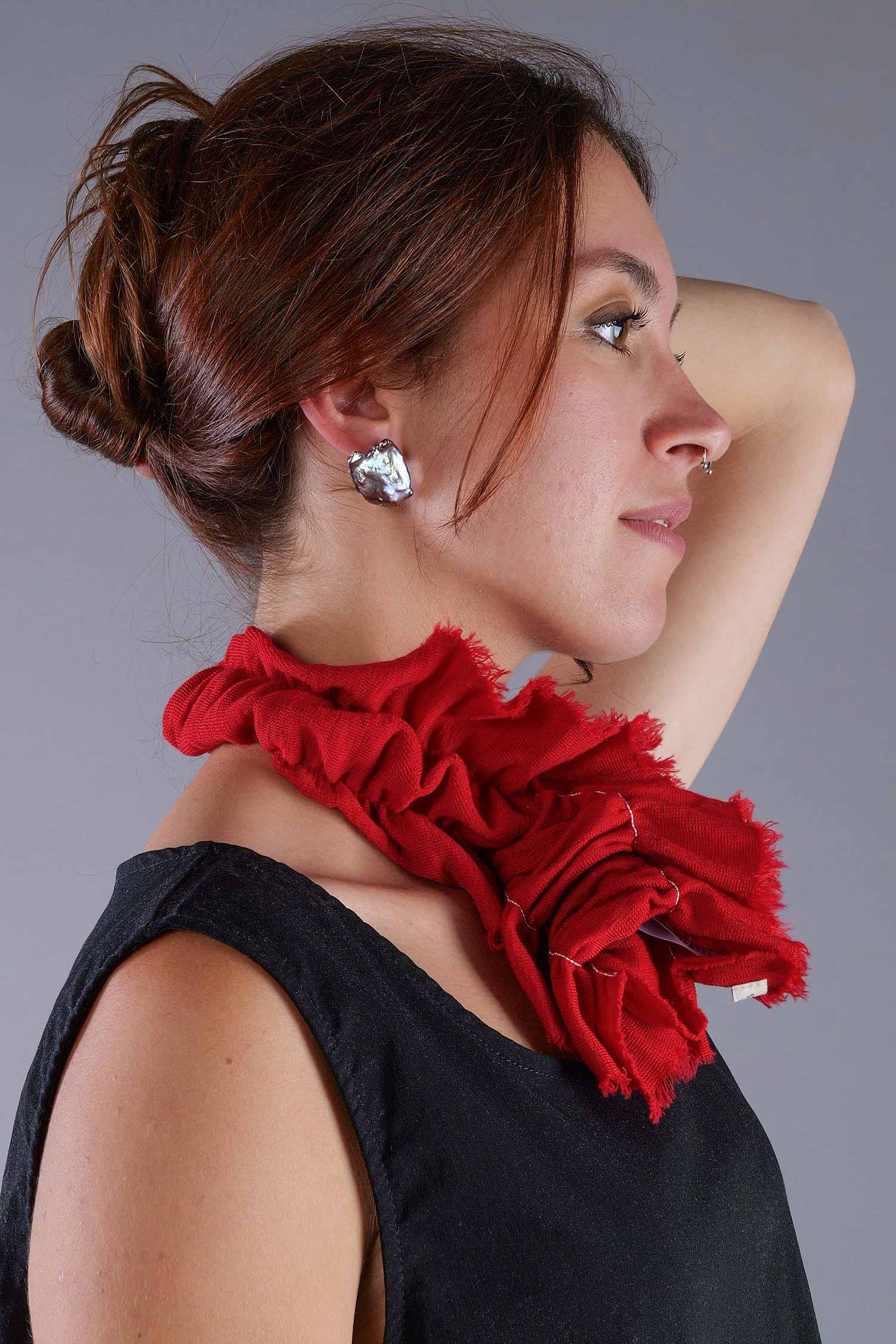 Kragen / Stirnband - chili red - 1051