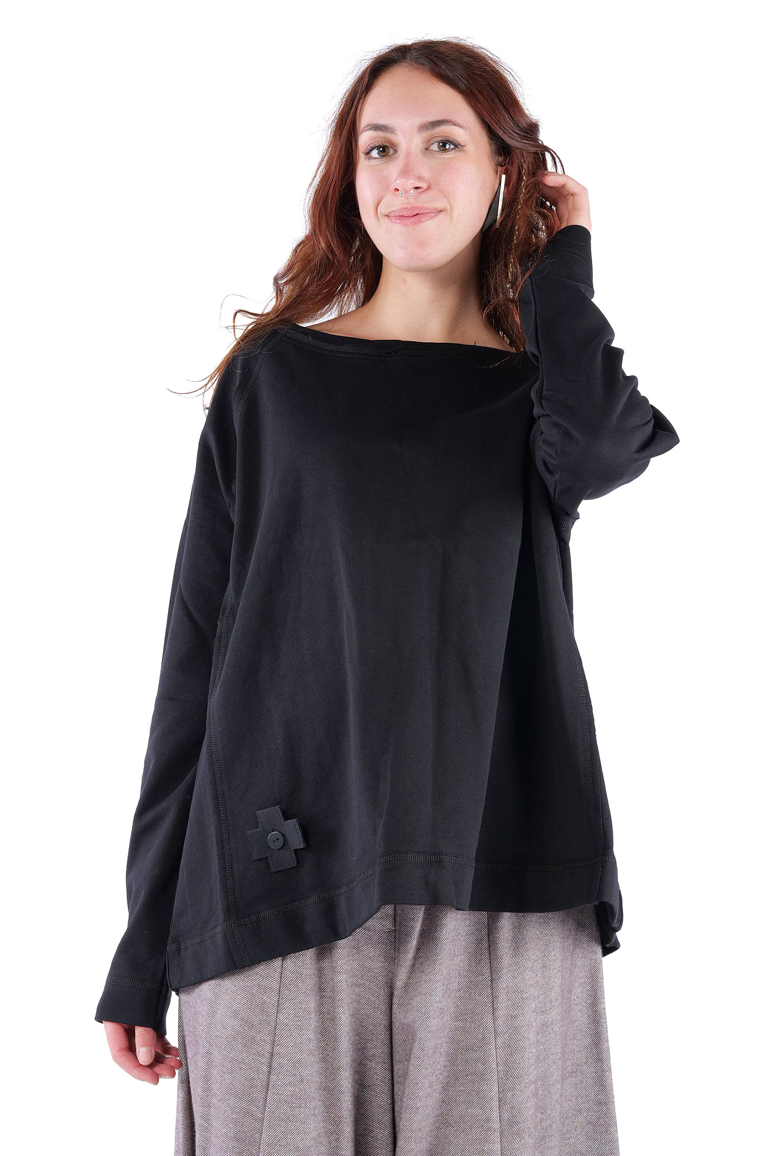Sweat Pullover - Schwarz - 2041