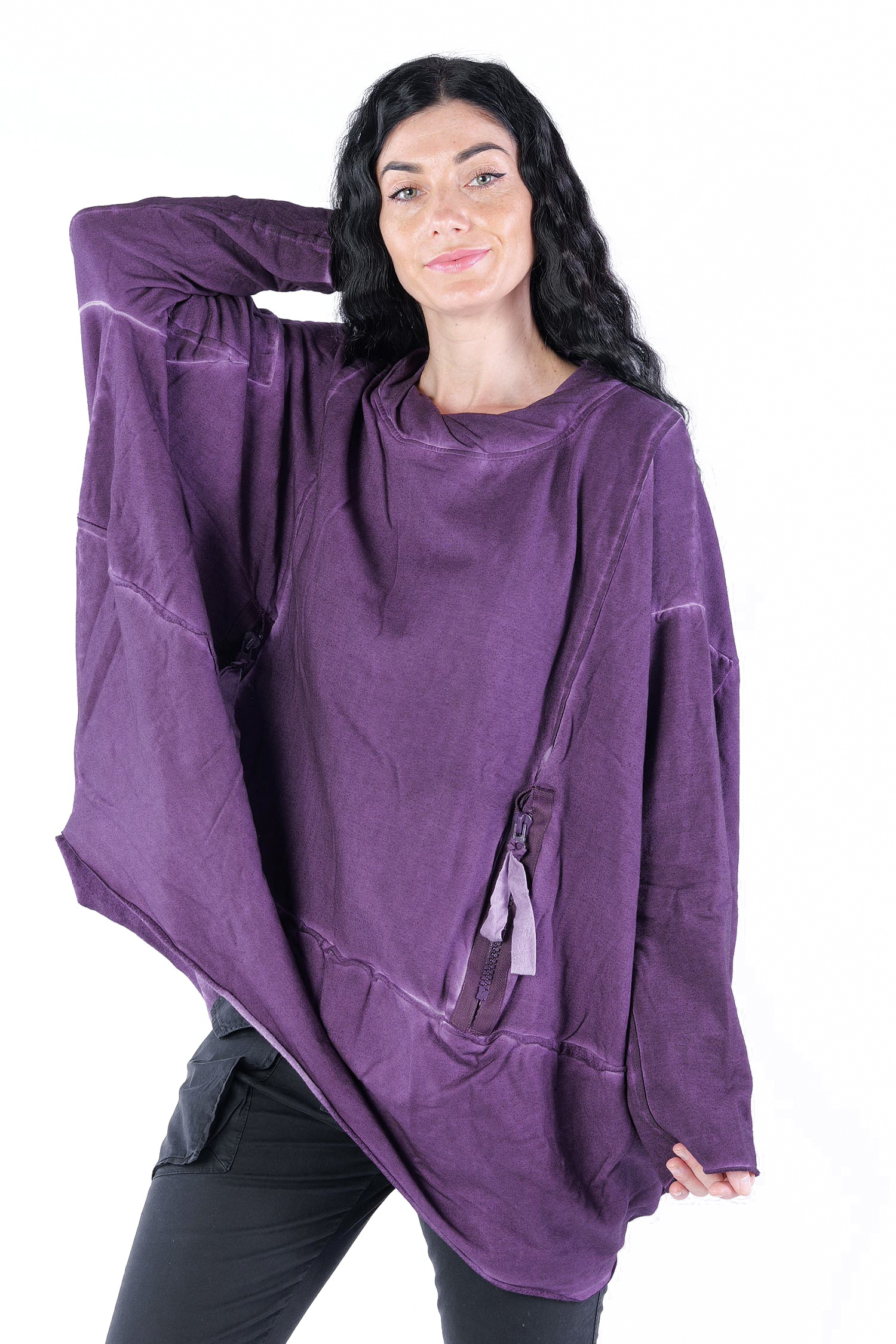 Oversize Sweatpullover - Lila - 23655