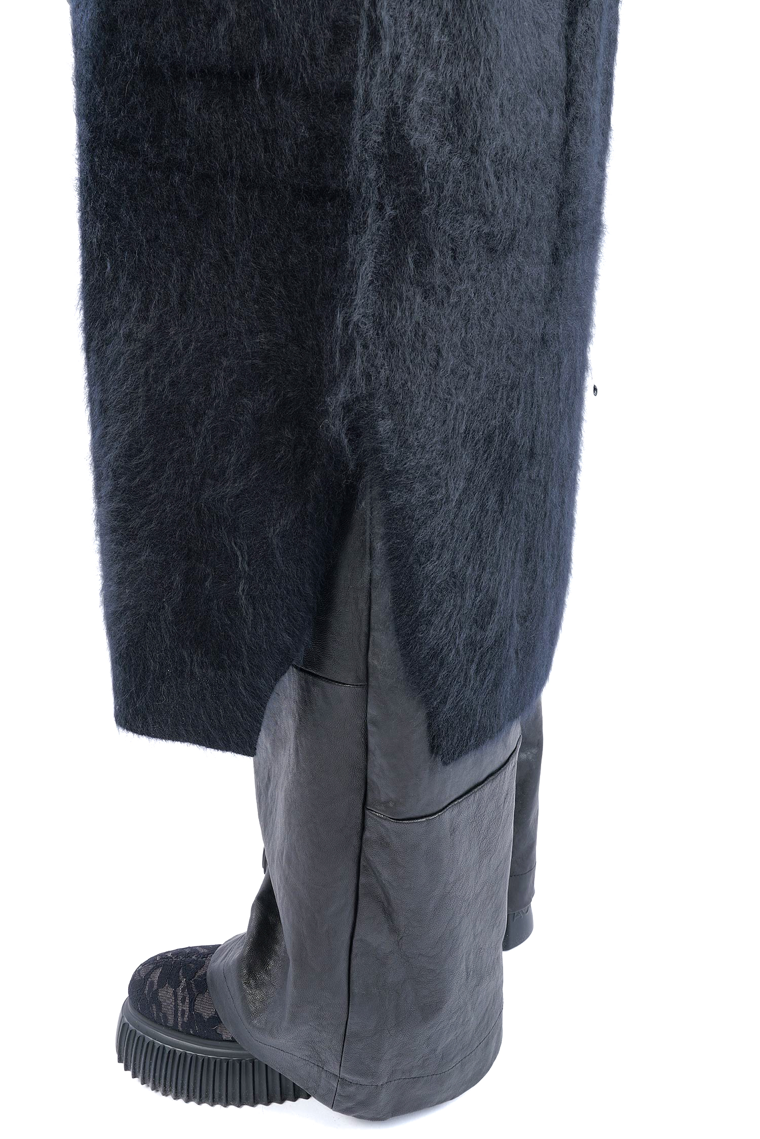 Flauschiger Kaschmir Cardigan - Night - 25133