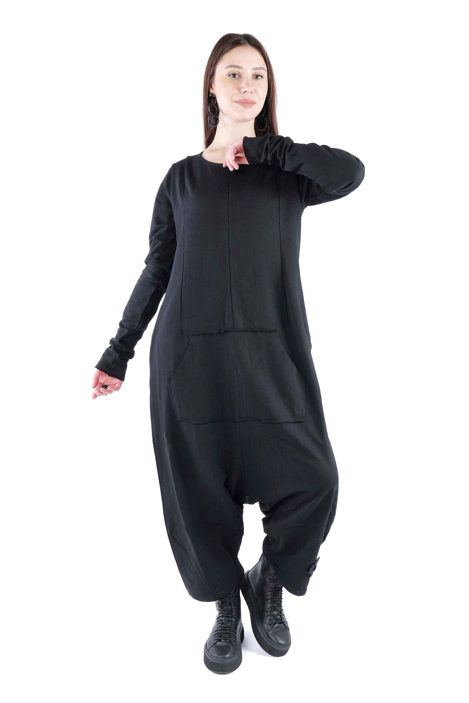 Sweatoverall - Schwarz - 10026