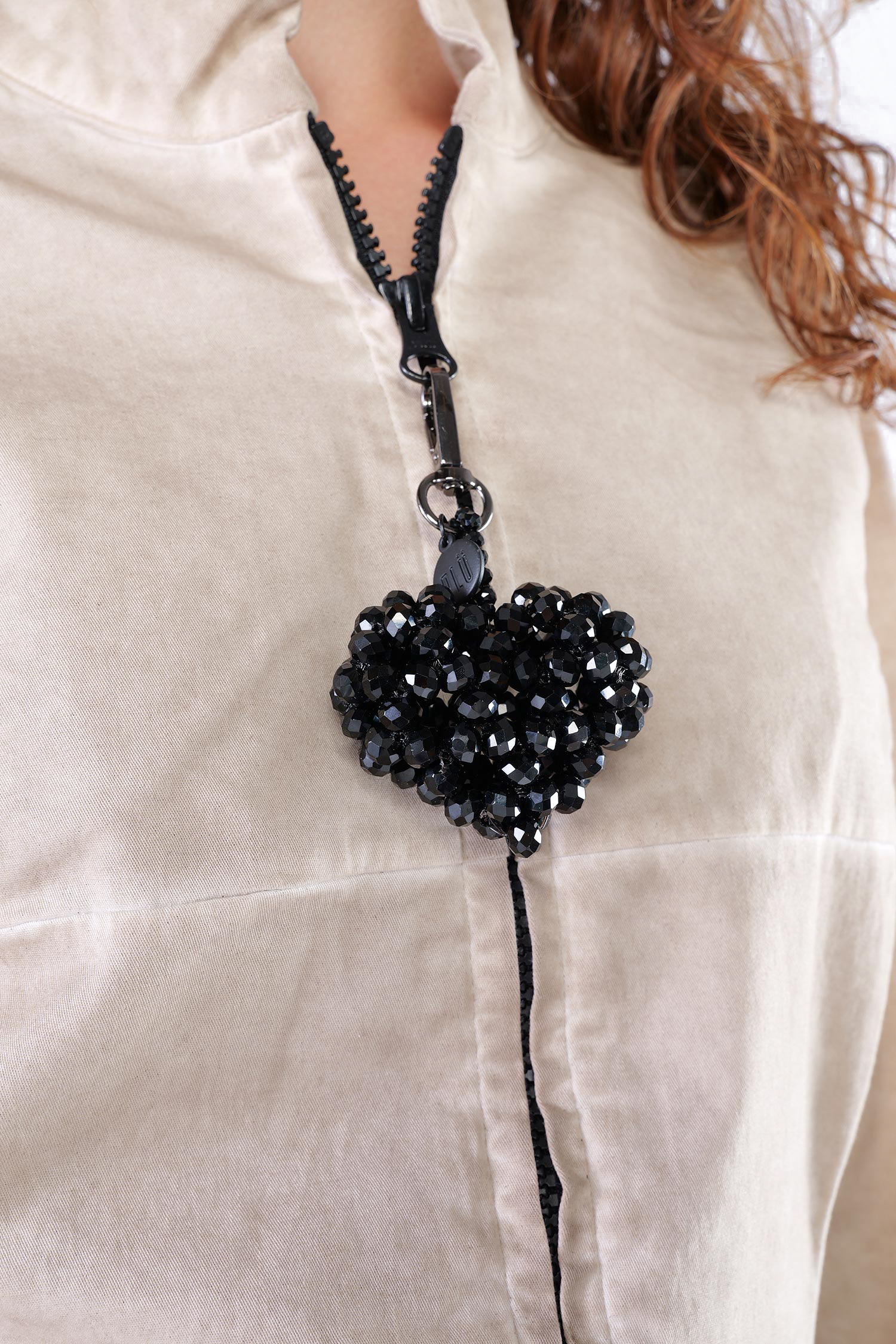 Herz Charm - Schwarz - 1306