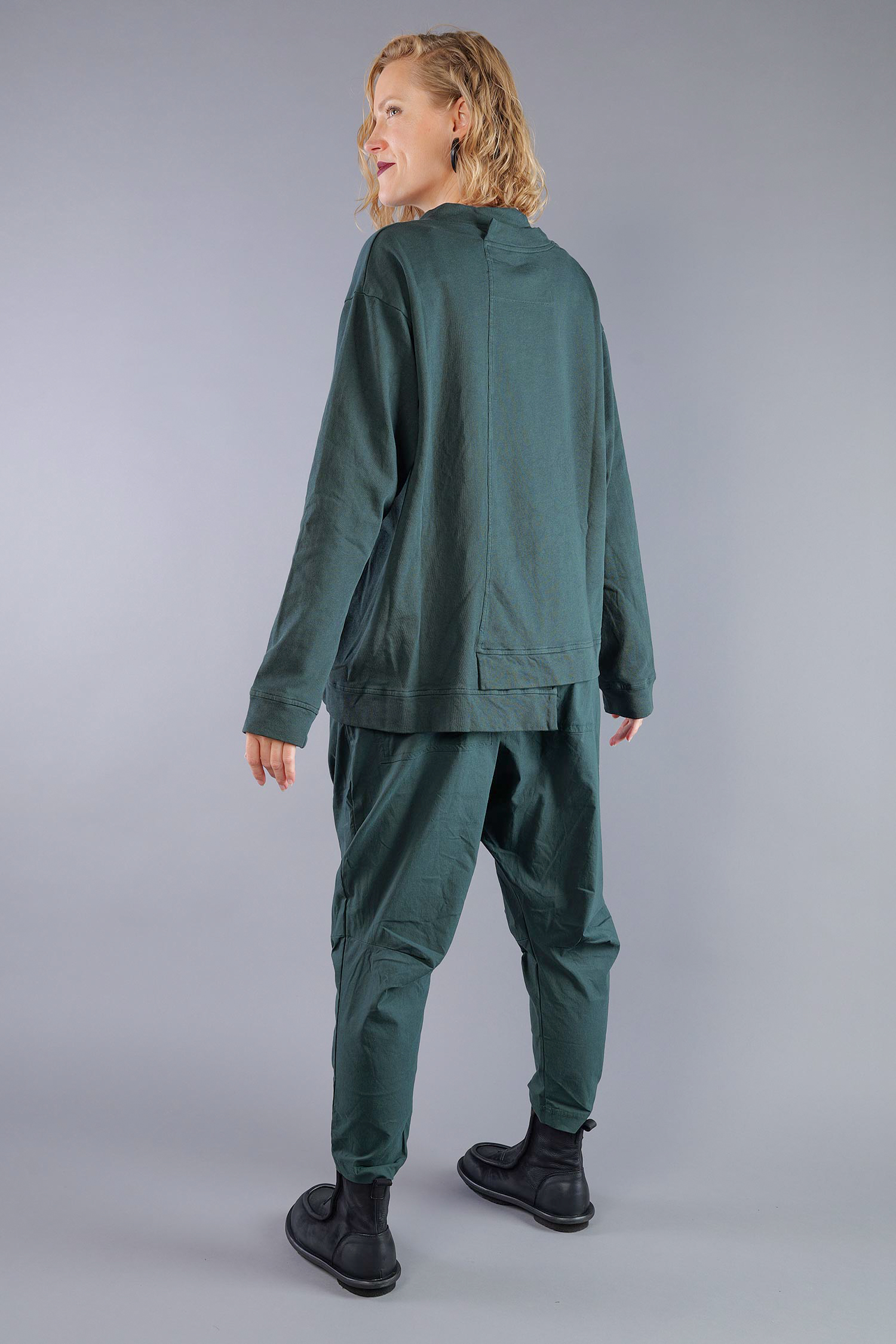Asymmetrischer Sweater - Forest - 2263290501