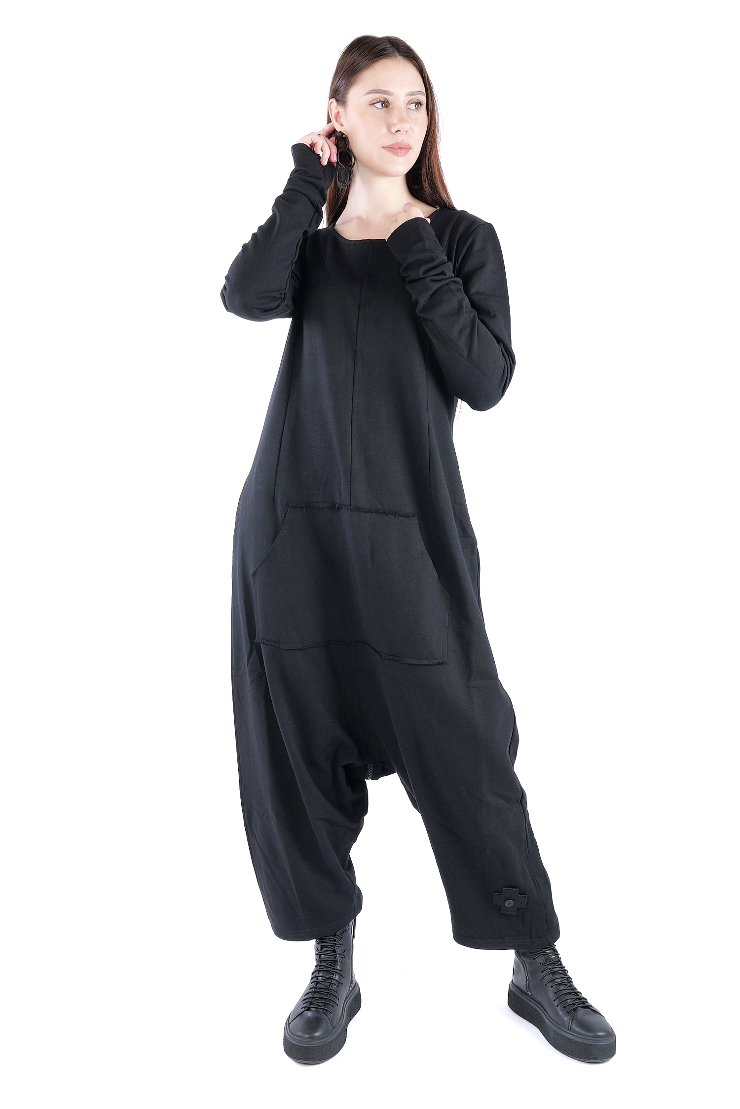Sweatoverall - Schwarz - 10026