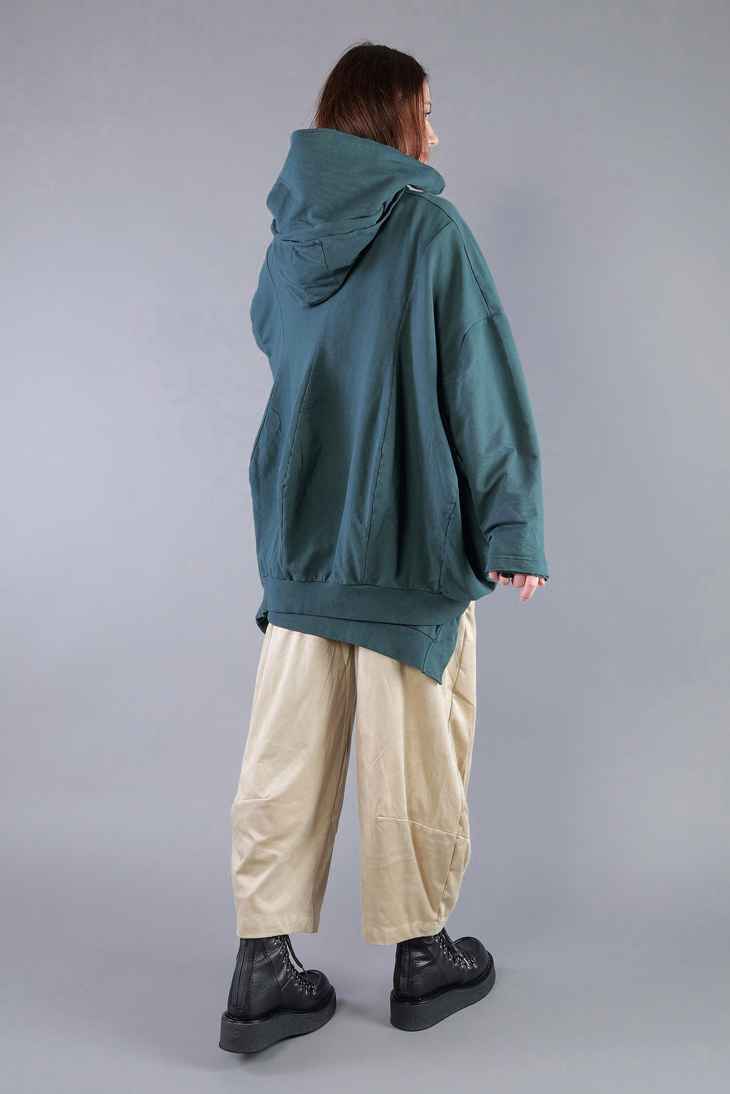 Oversized sweat jacket - Forest - 2263251102