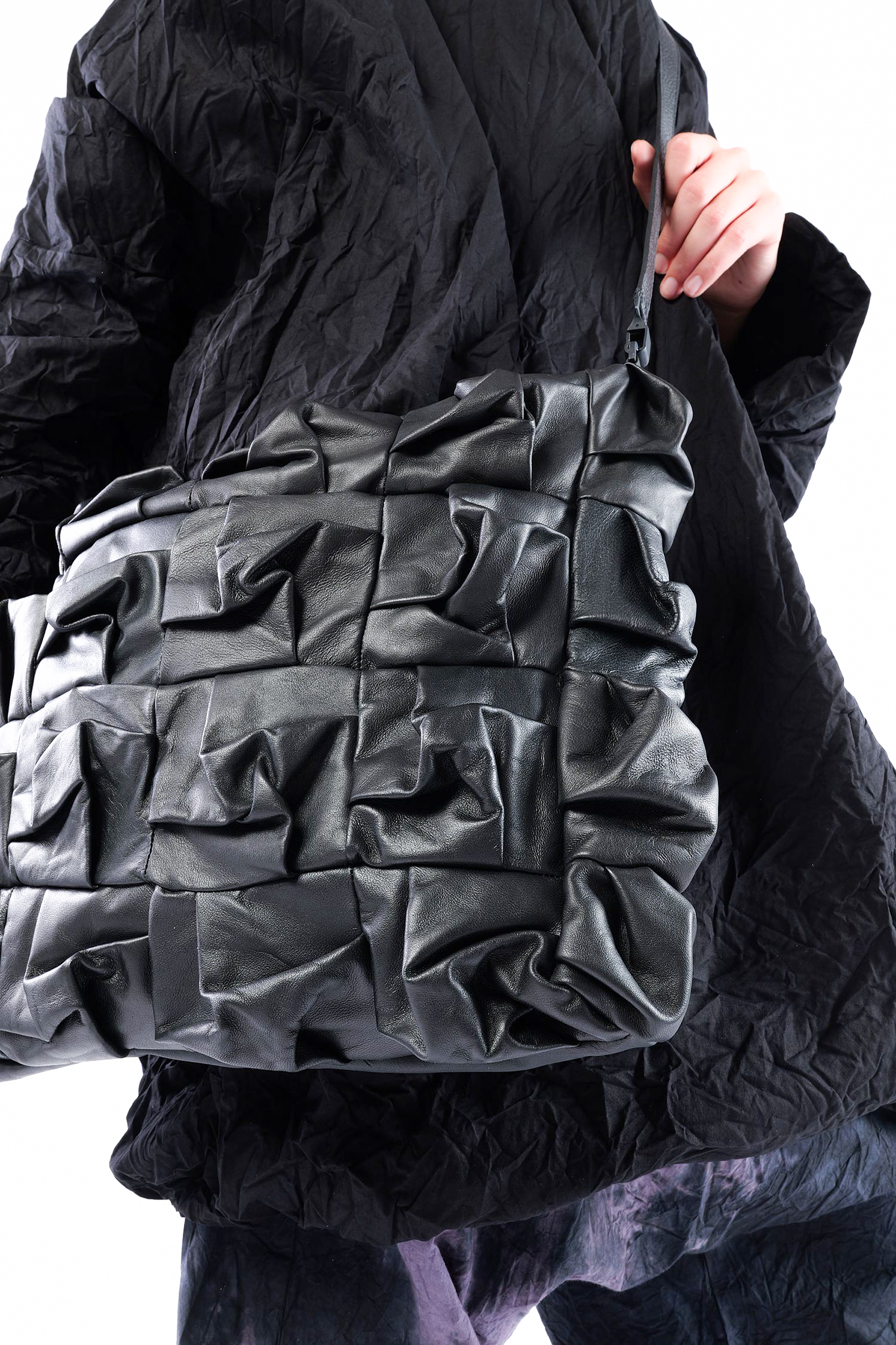 3D Optik Ledertasche - Schwarz - M.Alam