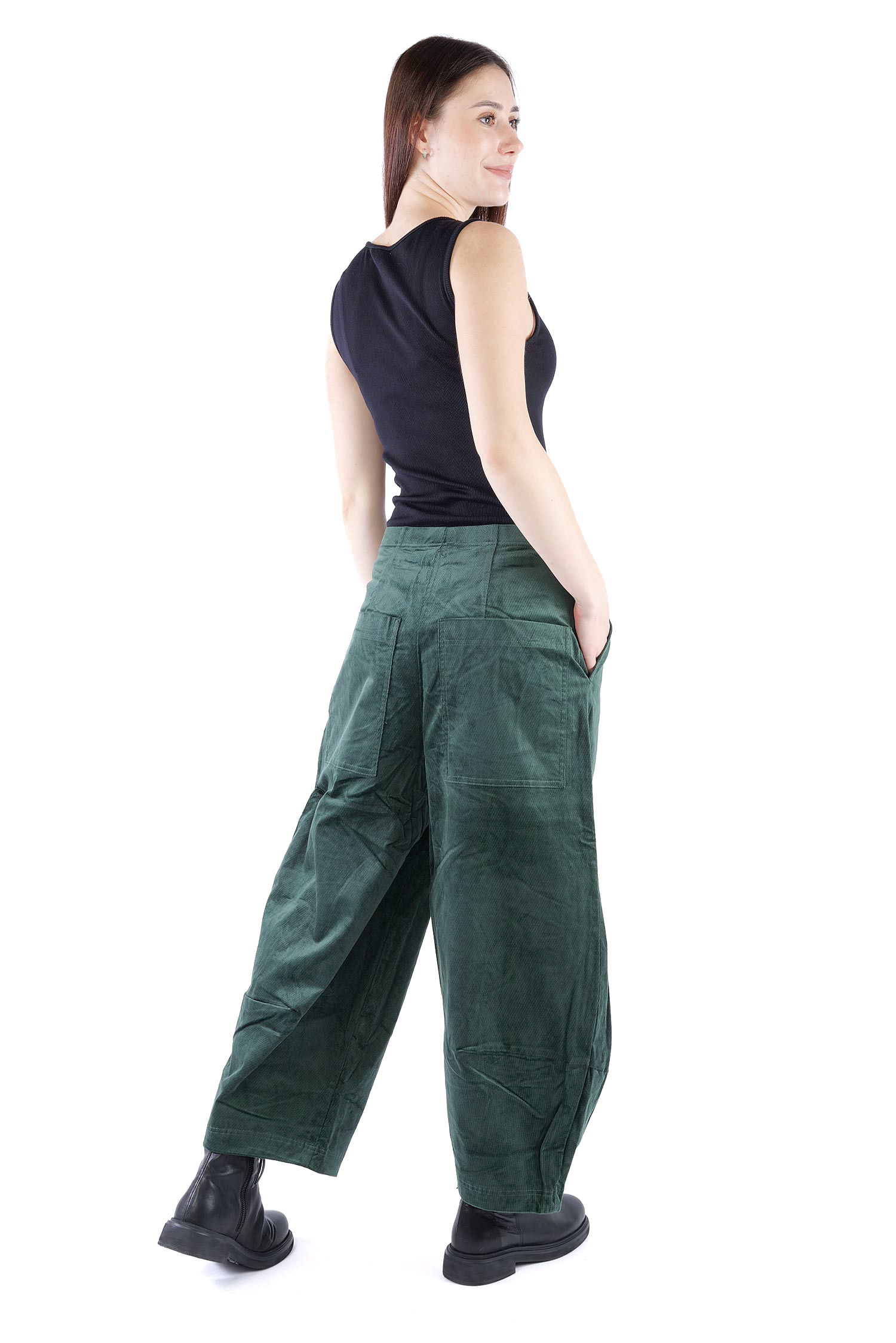 Feincord Hose - Forest - 2263230114