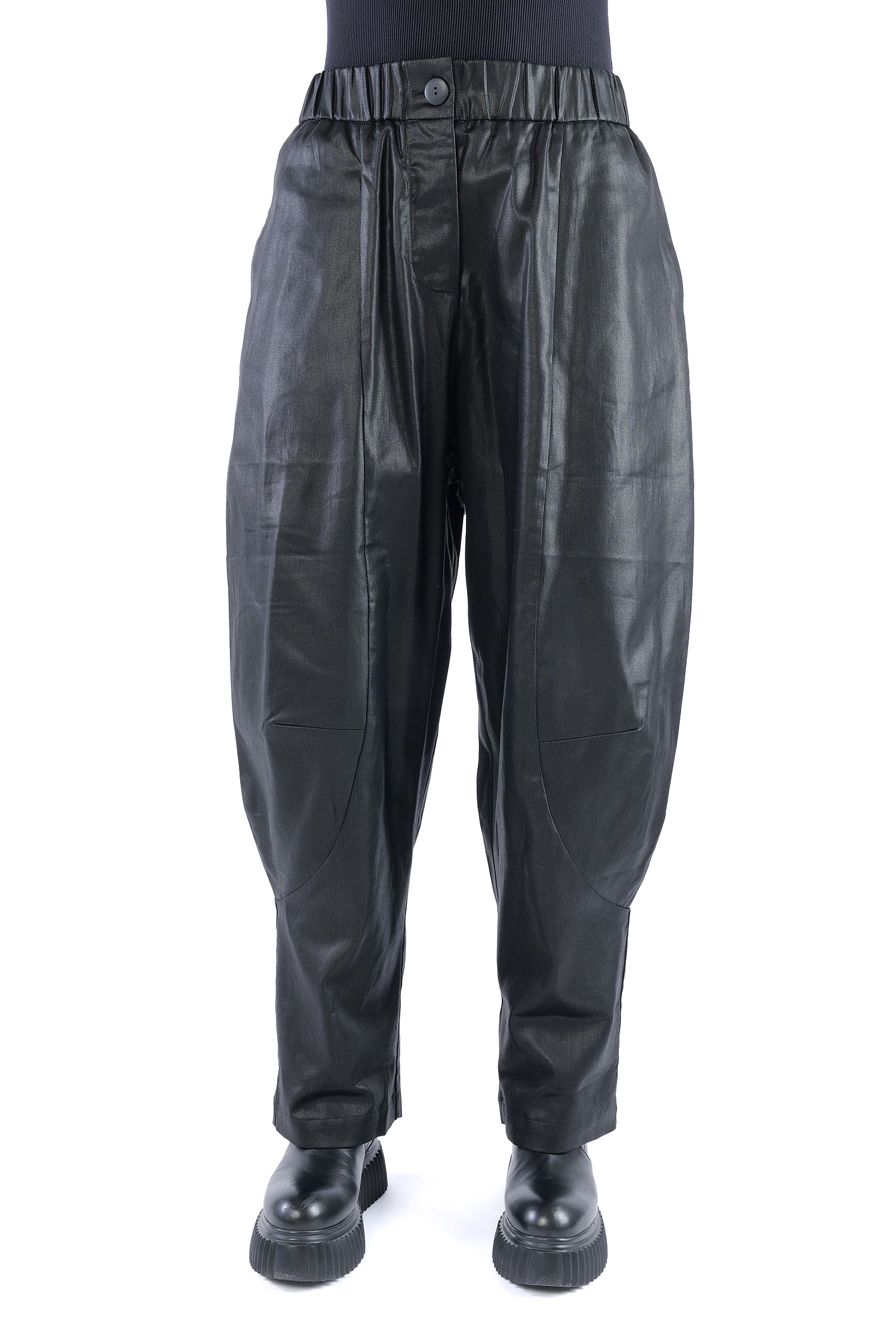 Coated pants - Black coated - Rundo