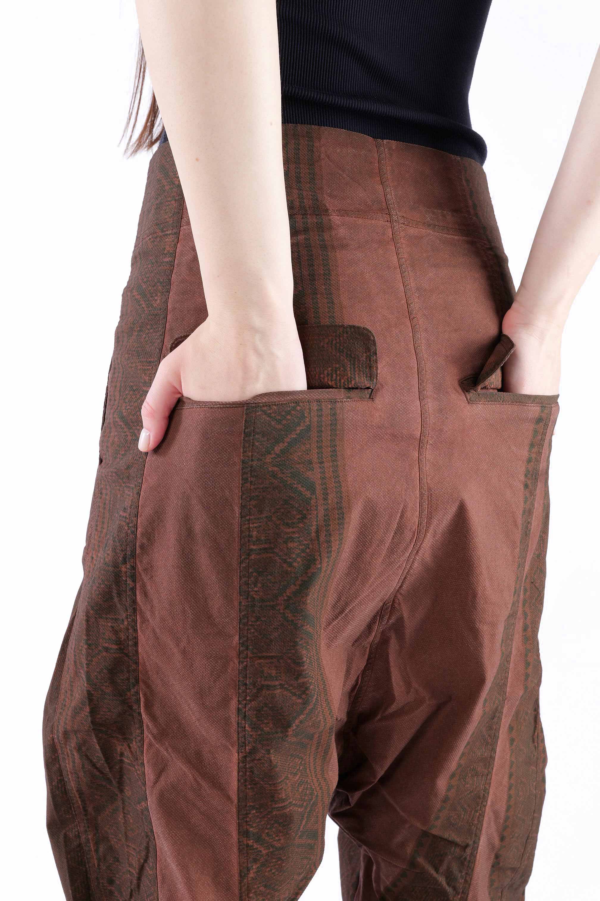 Stretchhose - Henna cloud stripe - 2262390103