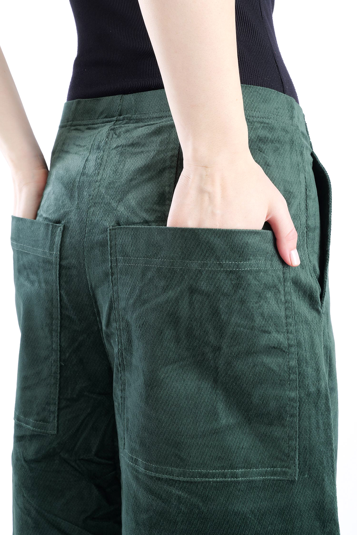 Feincord Hose - Forest - 2263230114