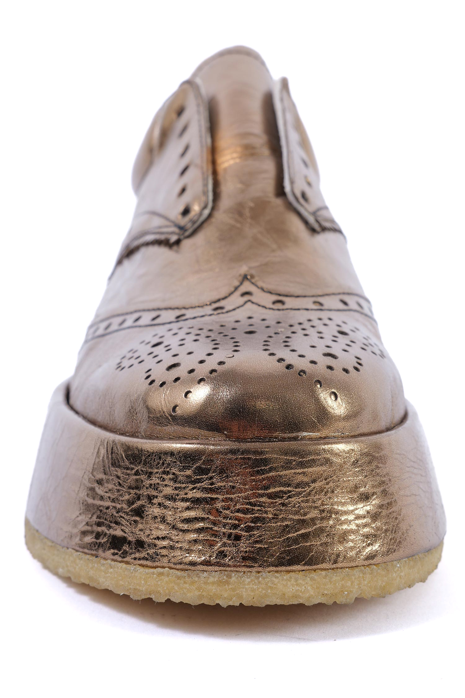 Golden platform sneakers - Gold - 2261985216