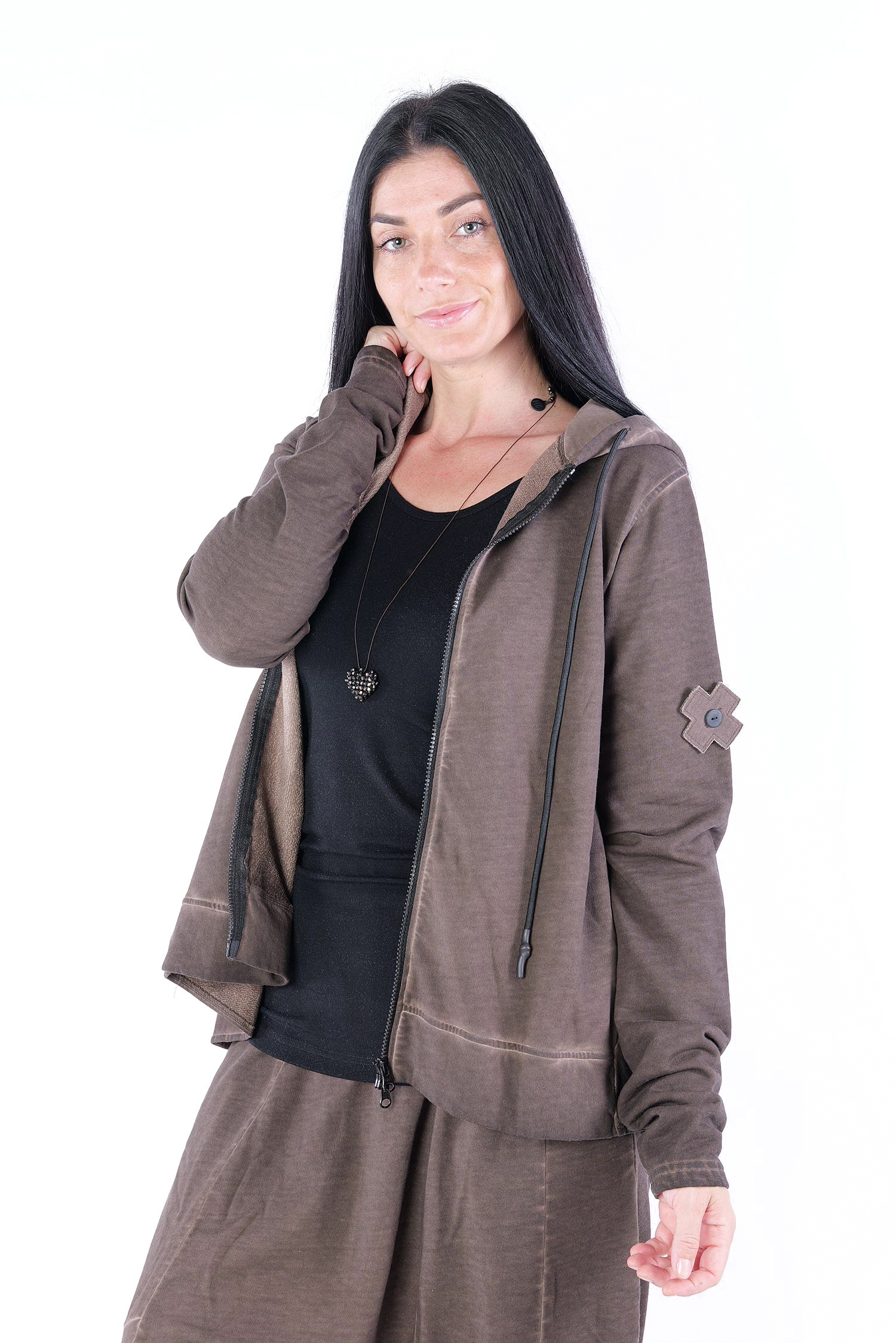 Sweatjacke - Chocolate - 2028