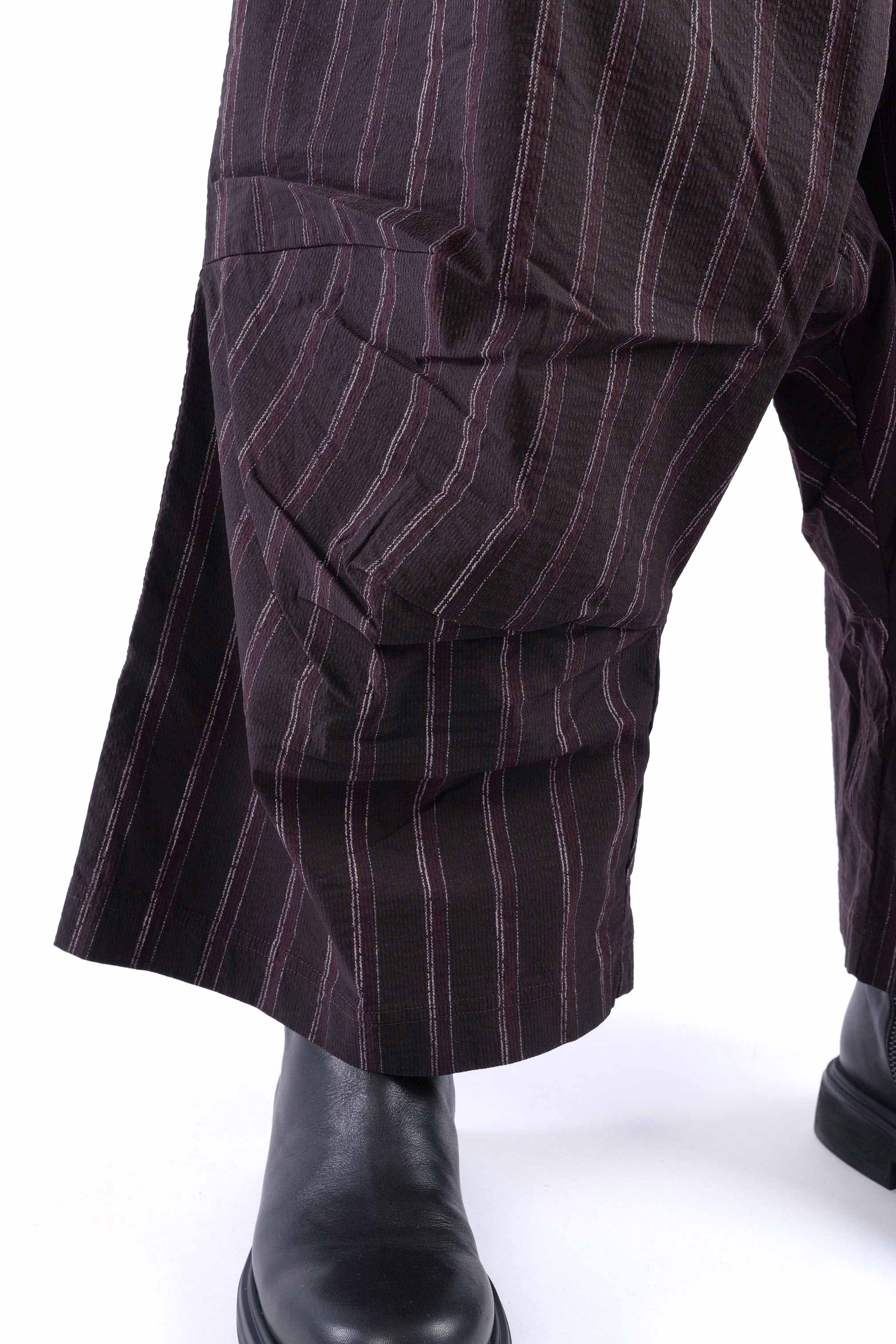 Weite Stretchhose - Purple cloud stripe - 2261240104