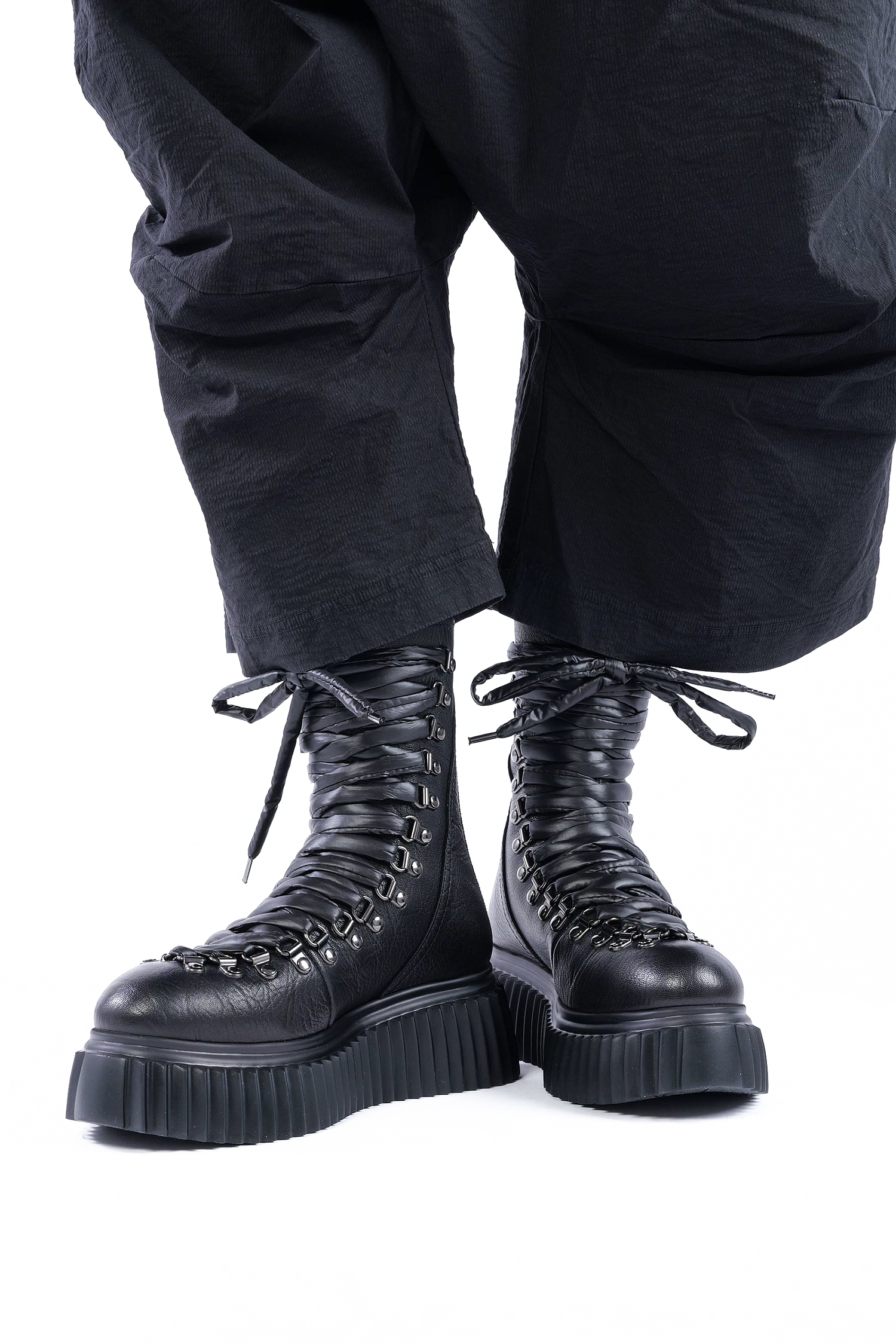 Schnür-Boots - Schwarz - Dromo