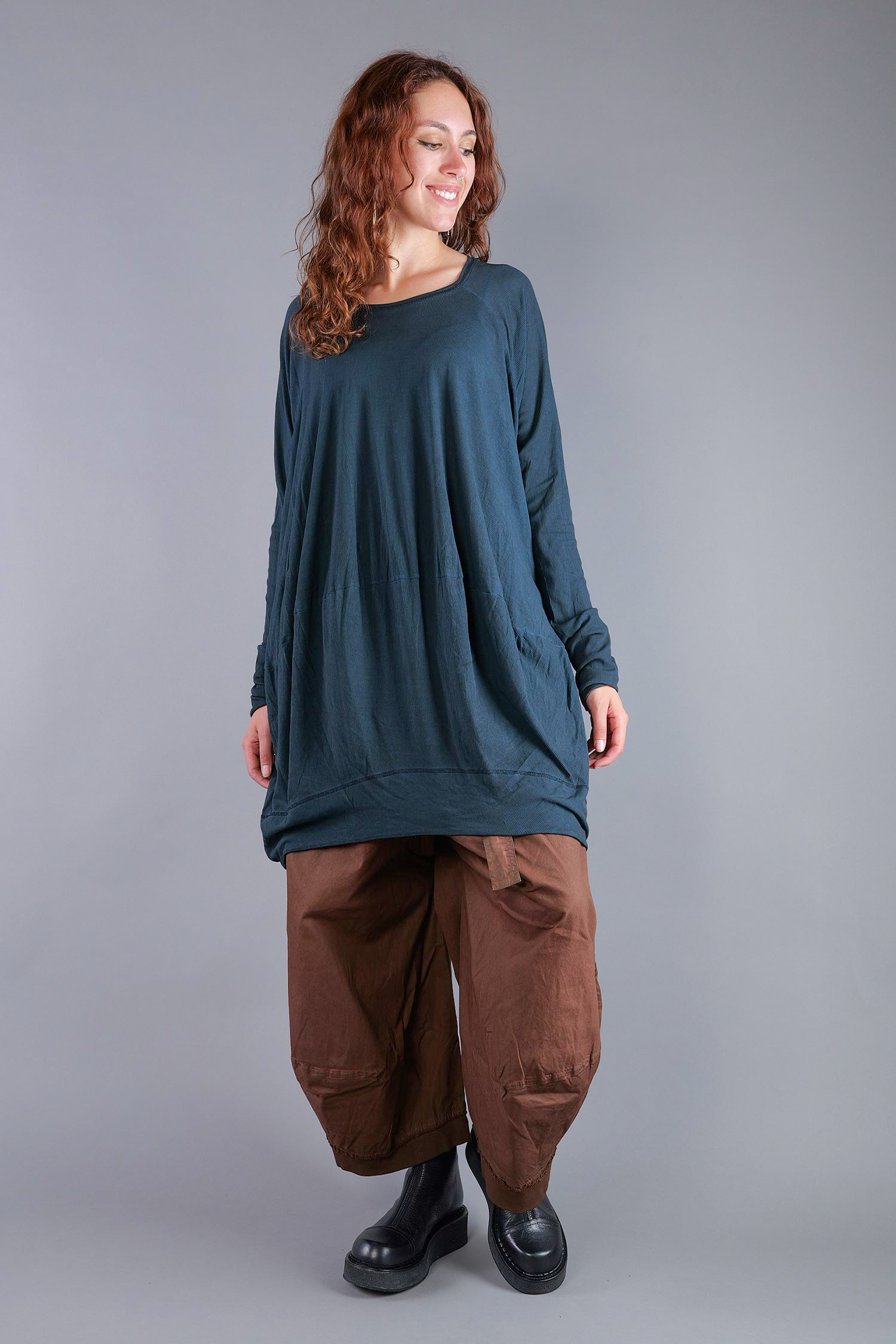 Oversize Tunika - Petrol cloud - 2261140515
