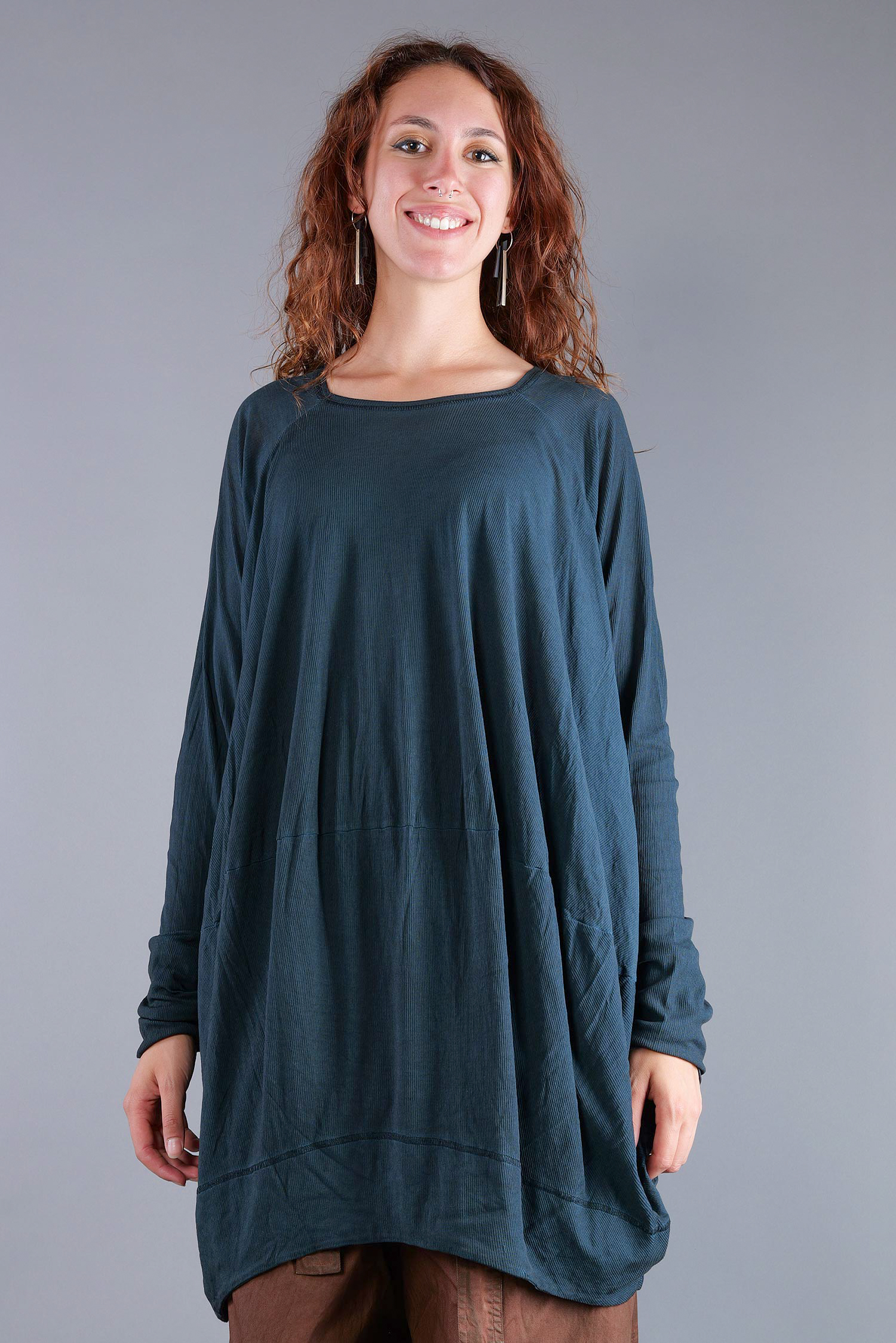 Oversize Tunika - Petrol cloud - 2261140515