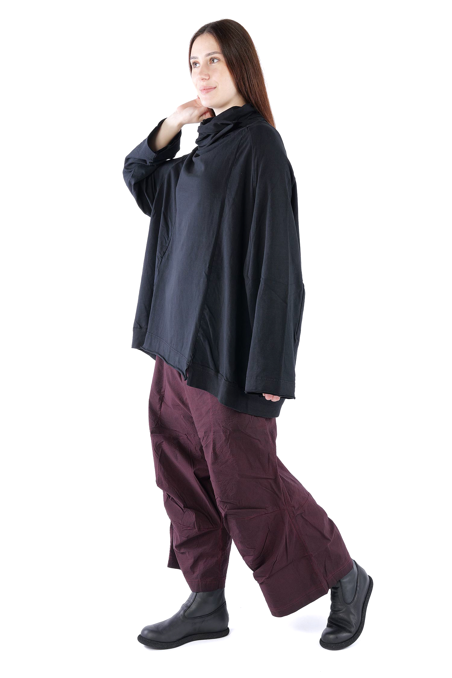 Oversized sweat pullover - Black - 2261280505