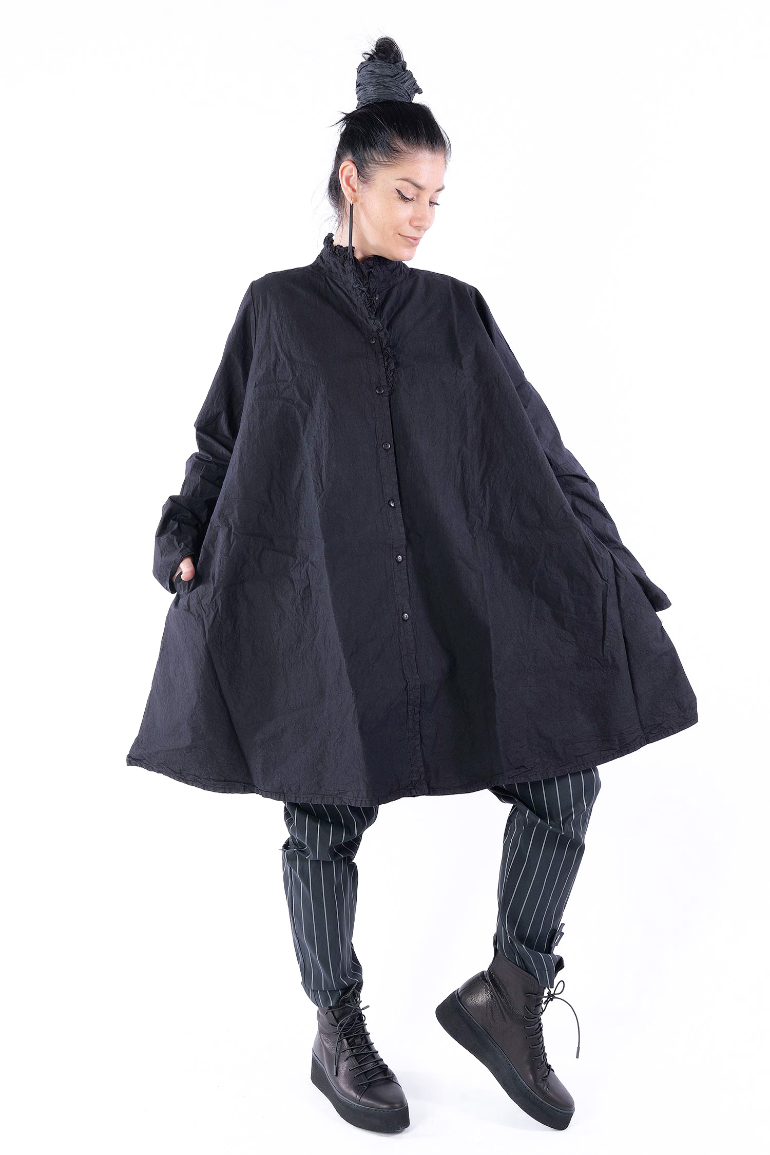 Cotton blouse - Black - Jewerist