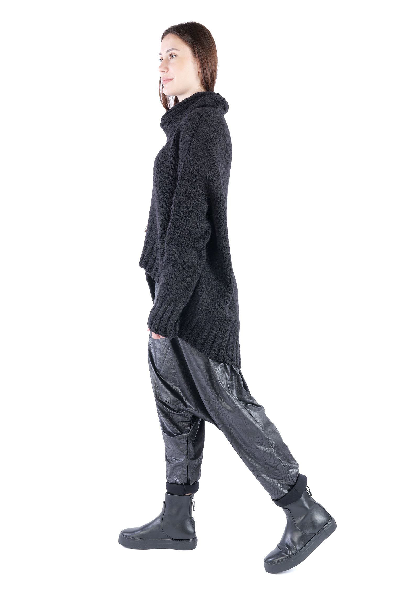 Oversize Strickpullover - Schwarz - Frantic