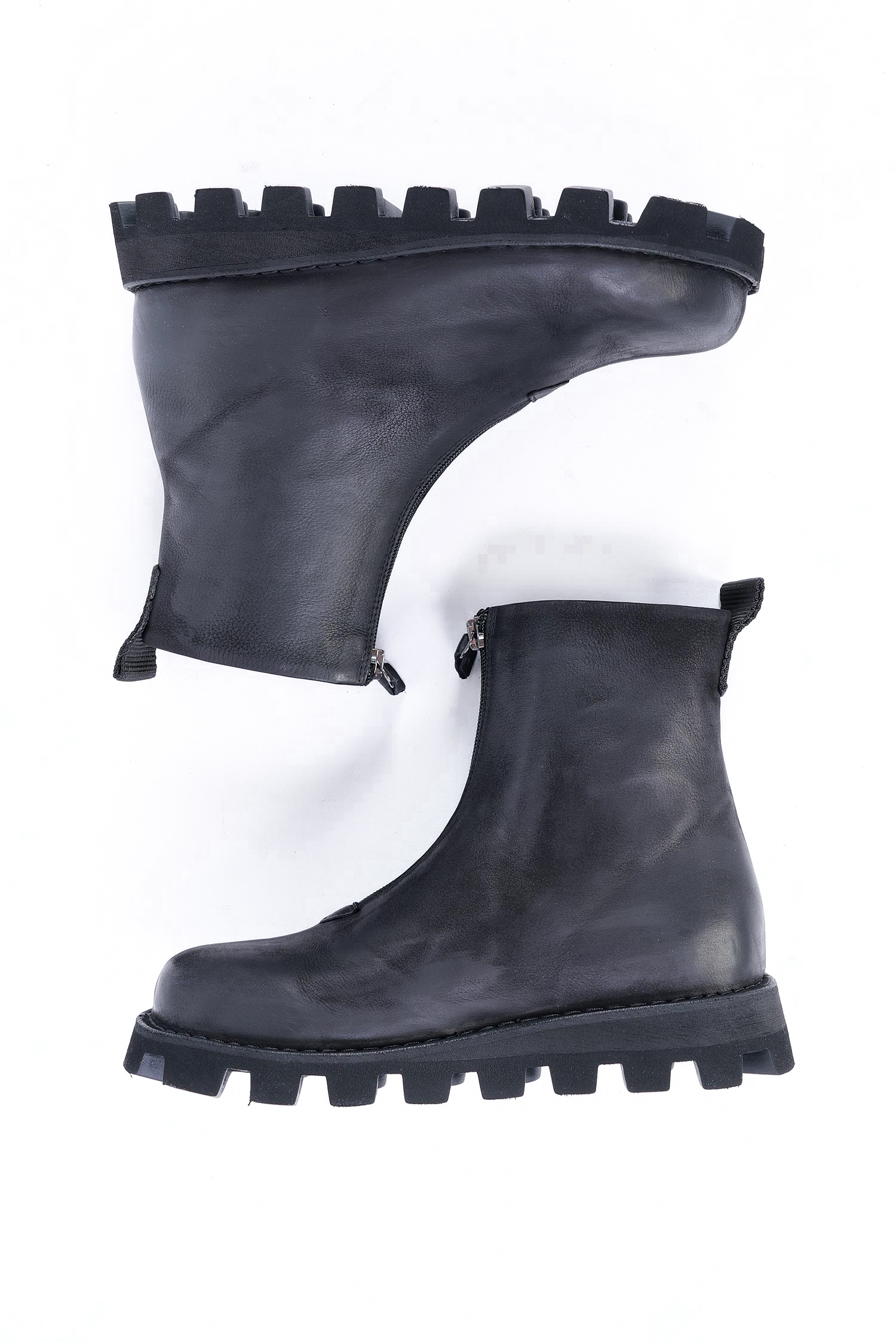 Boots mit Reißverschluss - Schwarz - 9230
