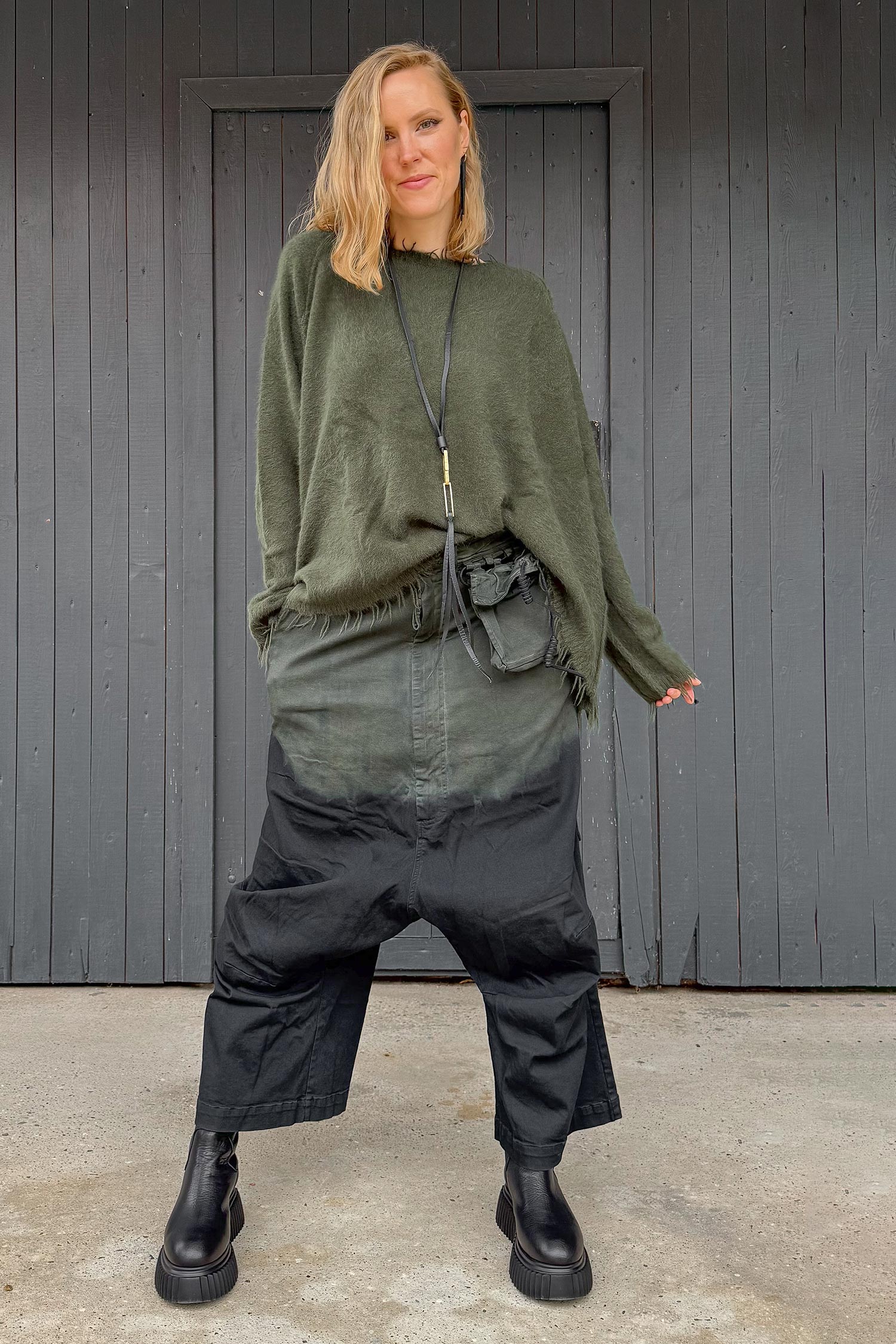 Wandelbare Halskette - Oblong_Fr Pendant Bronze / Schwarz