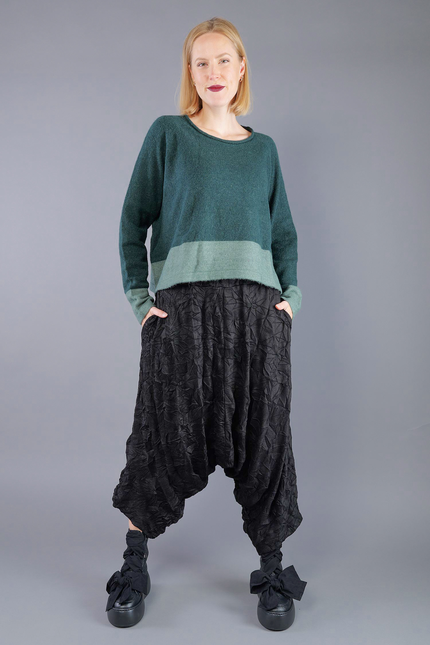 Knitted pullover - Forest park - 2263480702