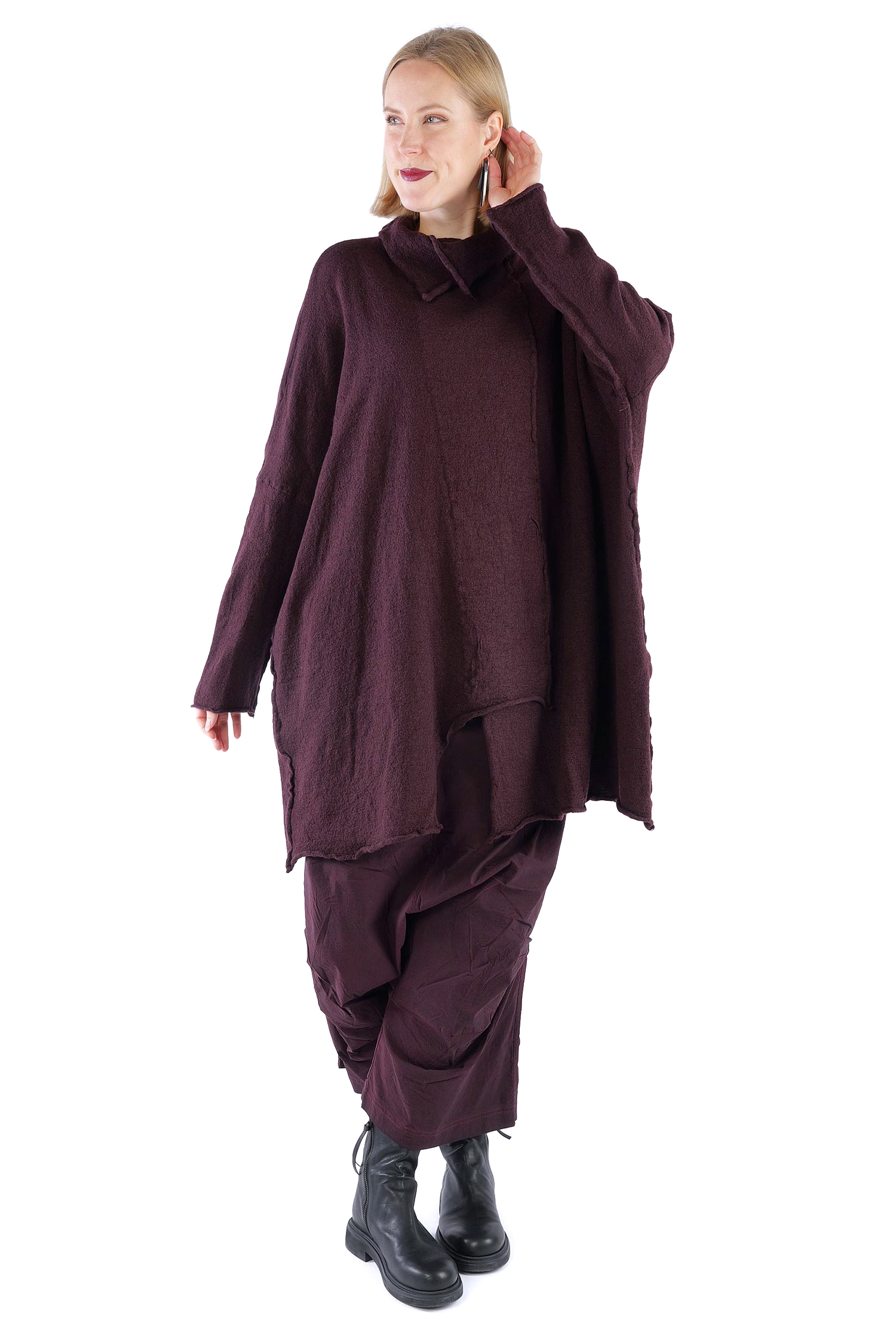 Wolltunika - Purple - 2261687014
