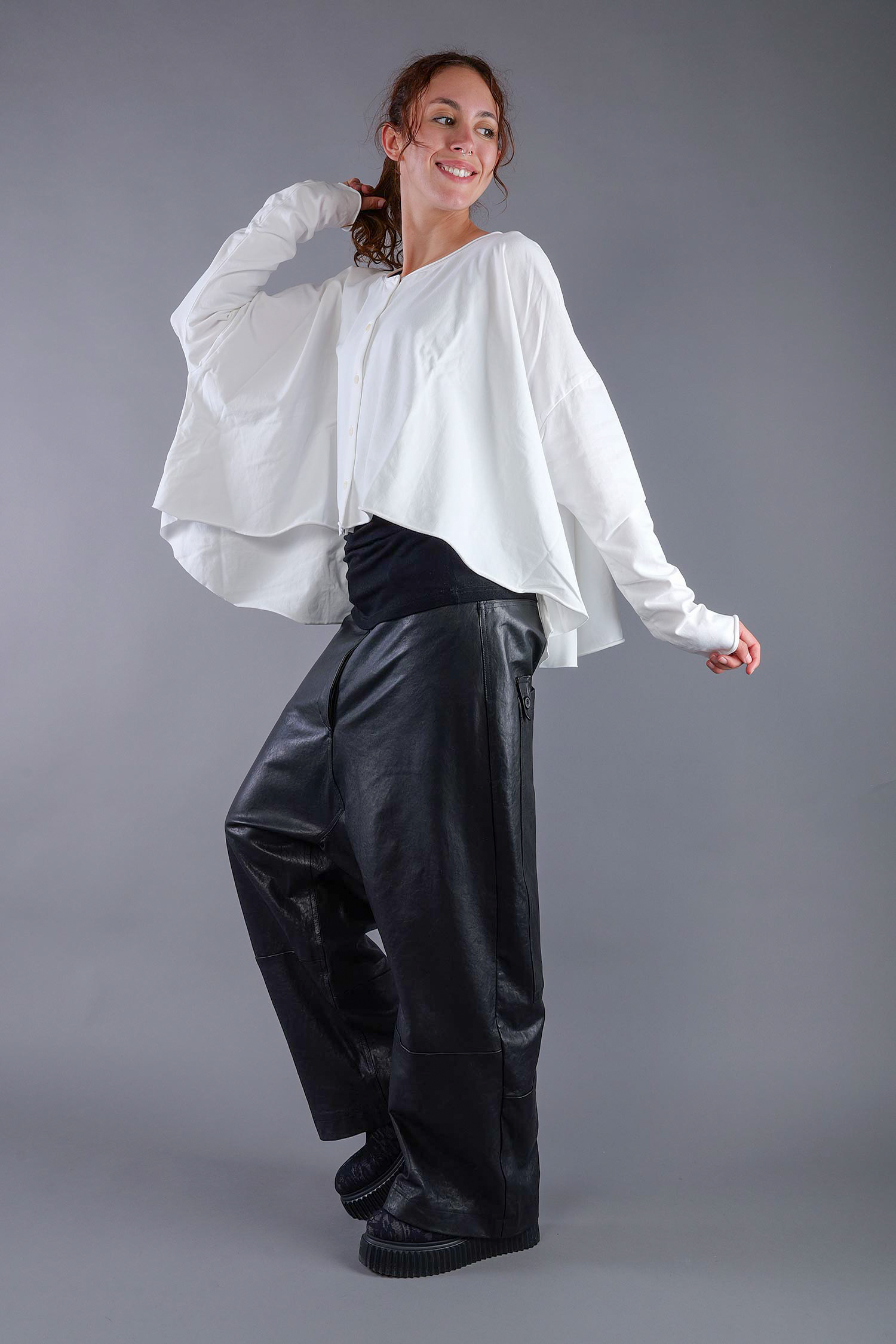 Oversize Jacke - Schnee - Soulviel