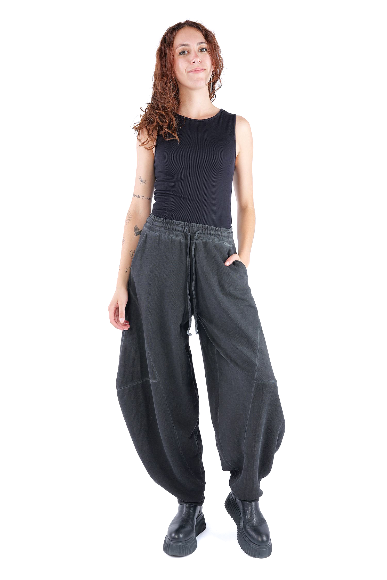 Tulip sweat pants - Black - W5460