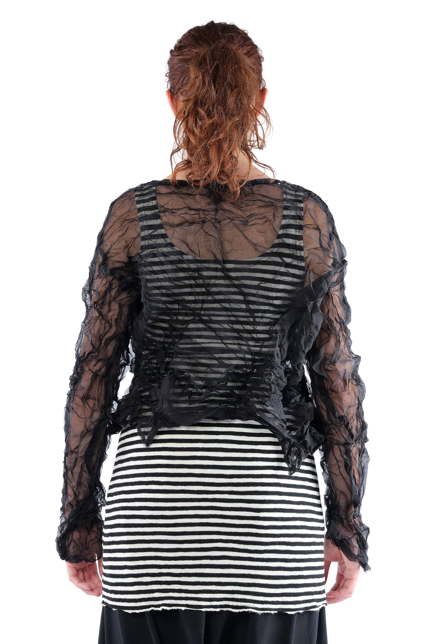 Silk pullover - Black - Raumrein