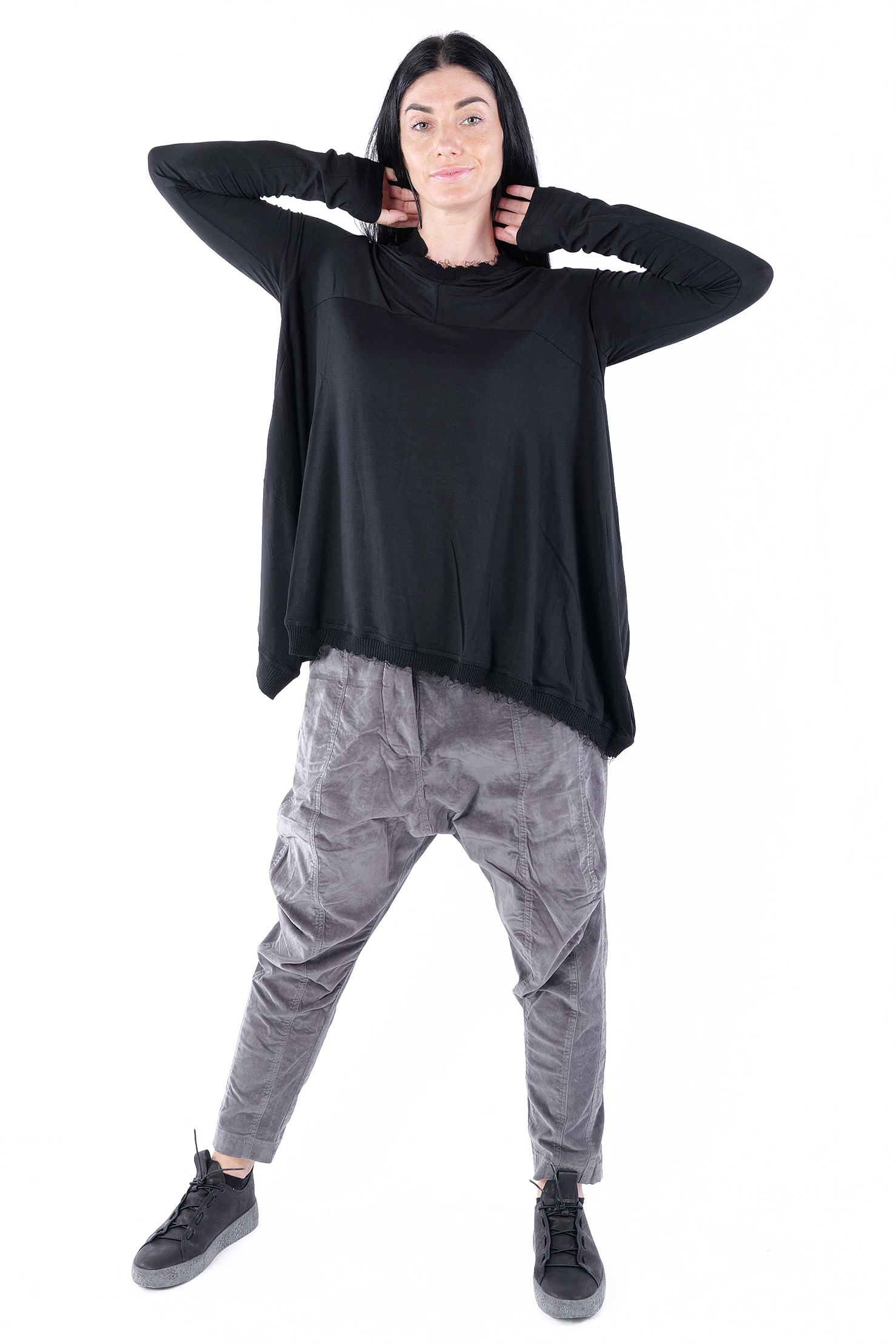 Oversize Pullover - Schwarz - 2251700503