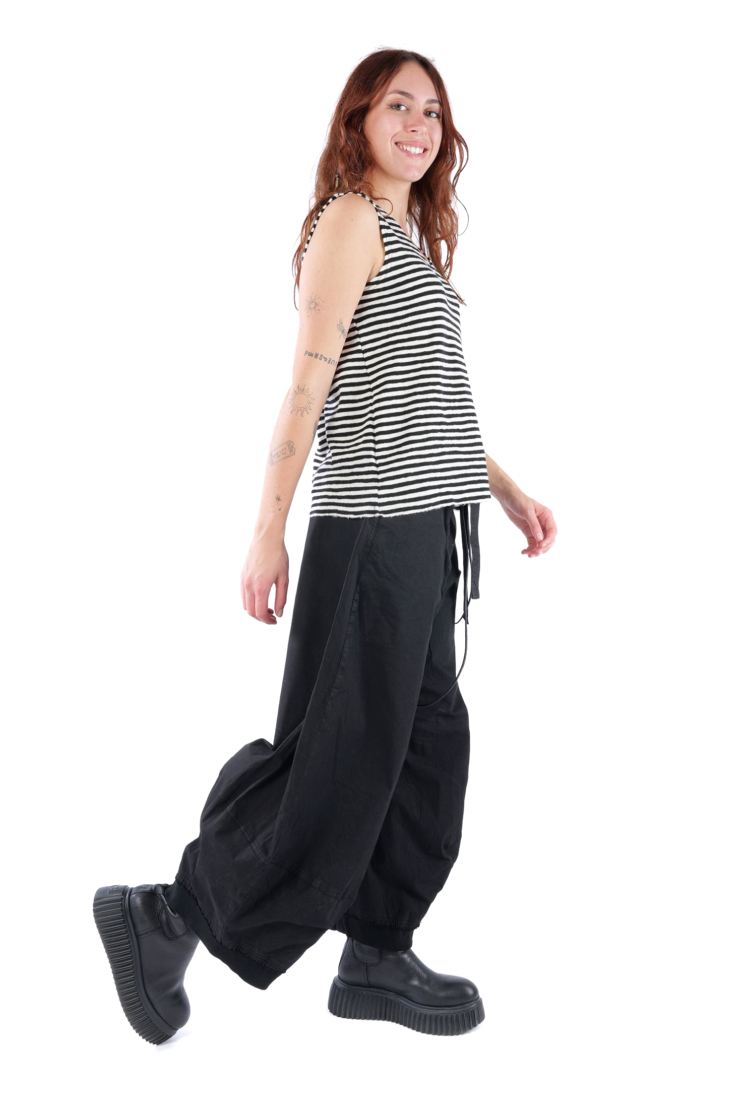 Merino Top - White-Black - 2003