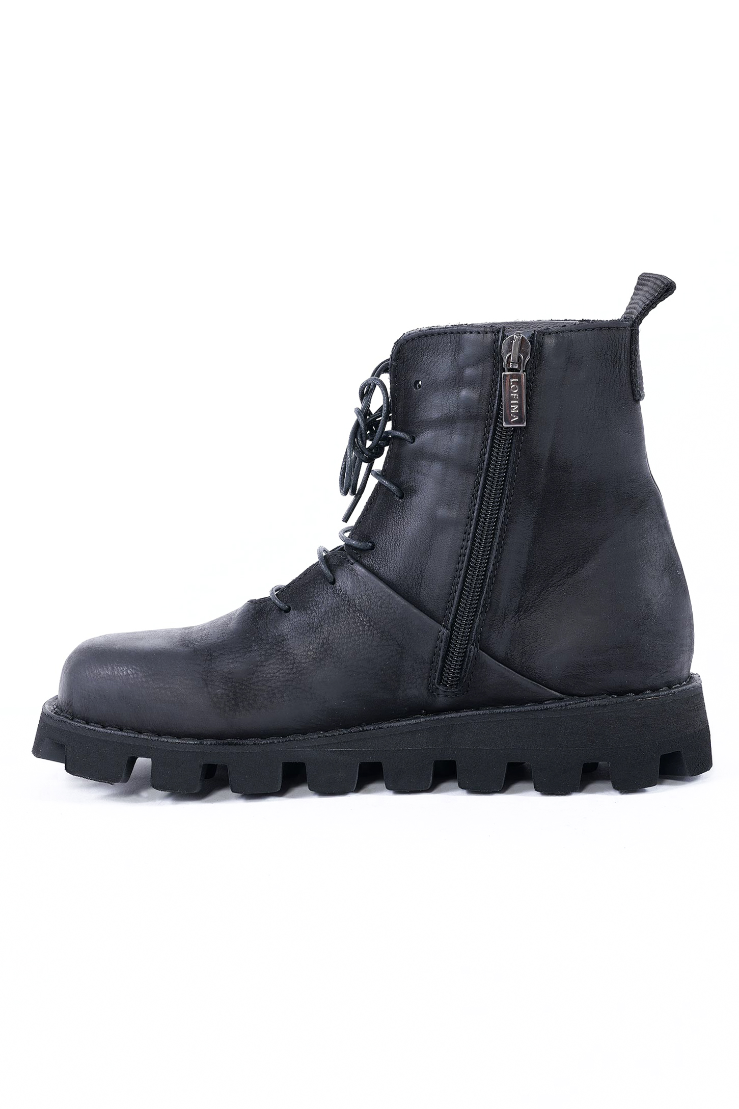 Leder Boots - Schwarz - 9231