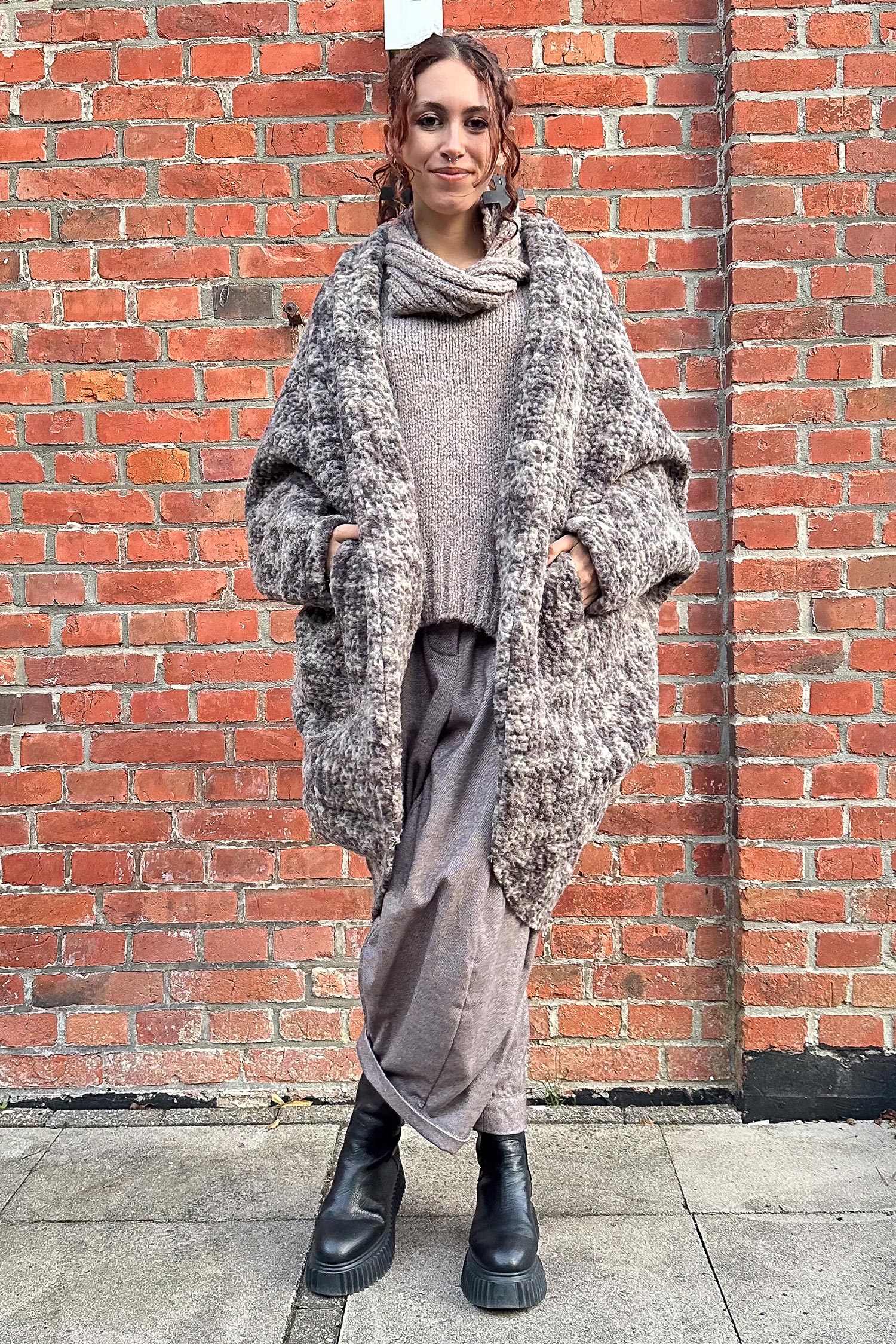 Onesize Mantel - Beige - J129