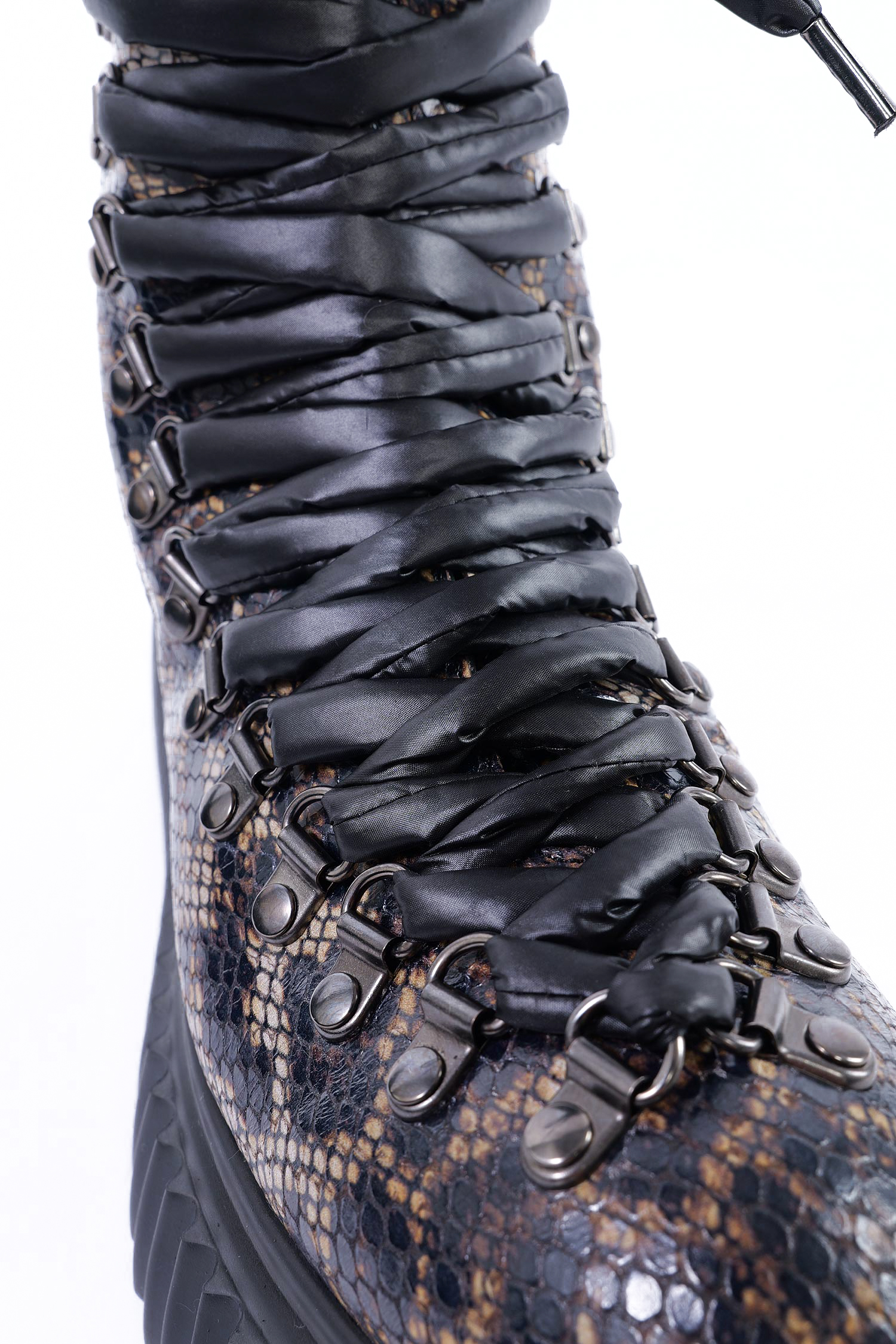 Schnür-Boots - Leo / Taupe-Nero - Dromo